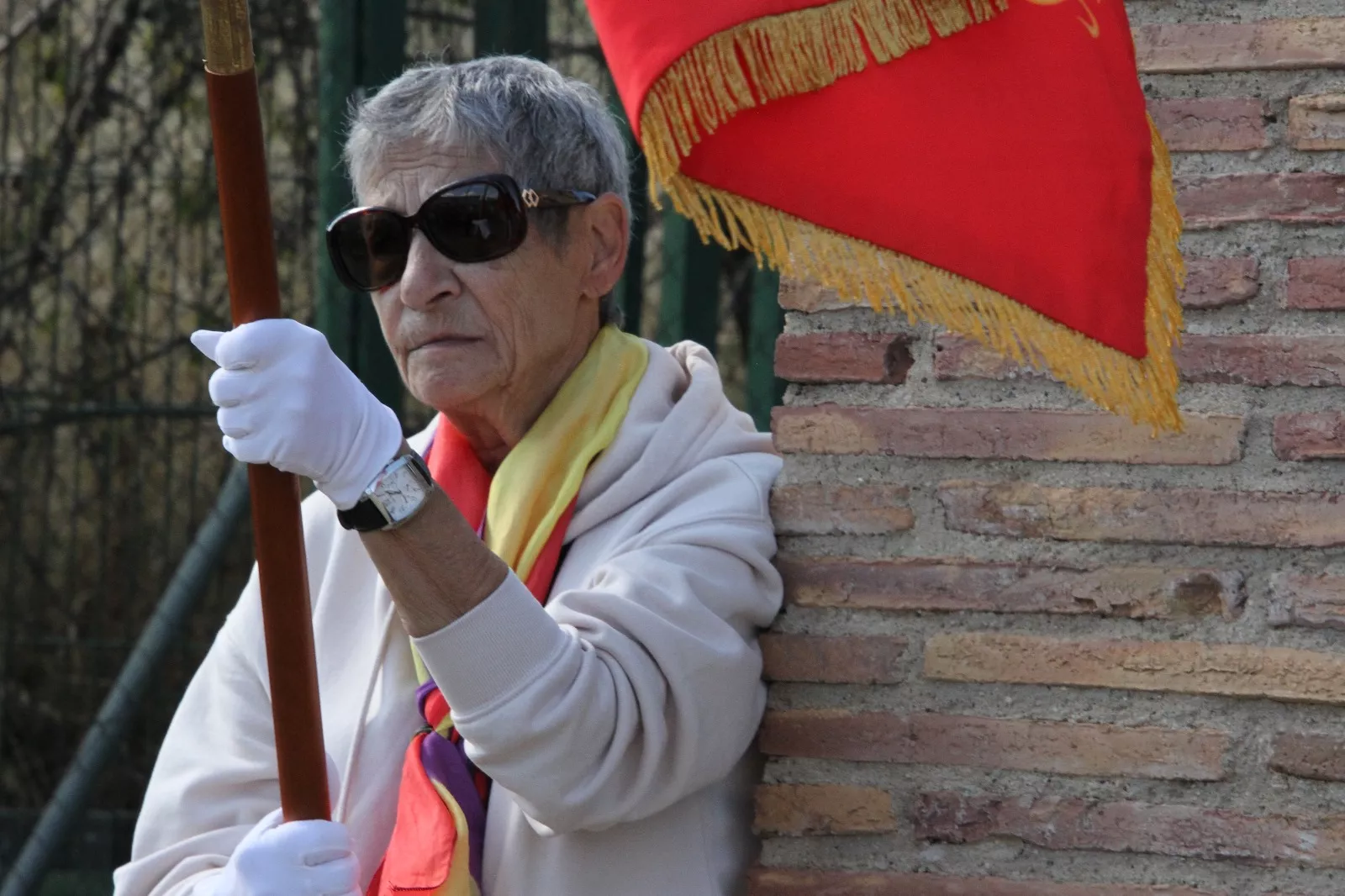 Visita de la Amicale de antiguos guerrilleros a lugares de memoria democrática en Huesca. Foto Carlos Neofato
