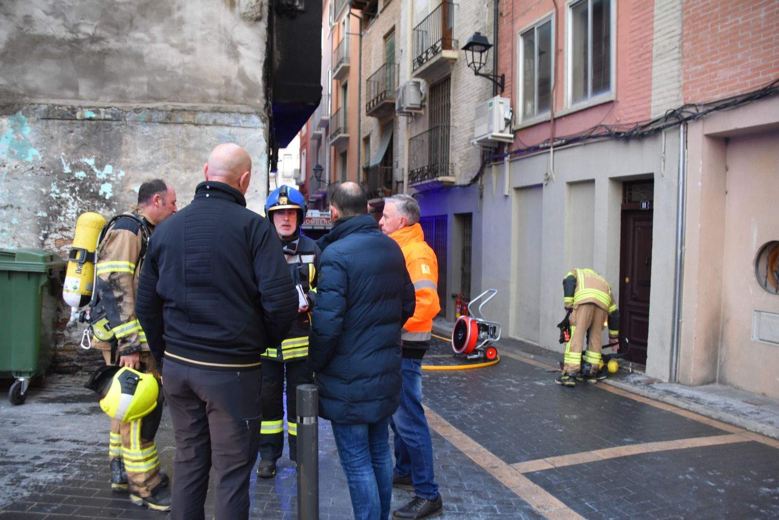 Incendio en una vivienda de Barbastro 