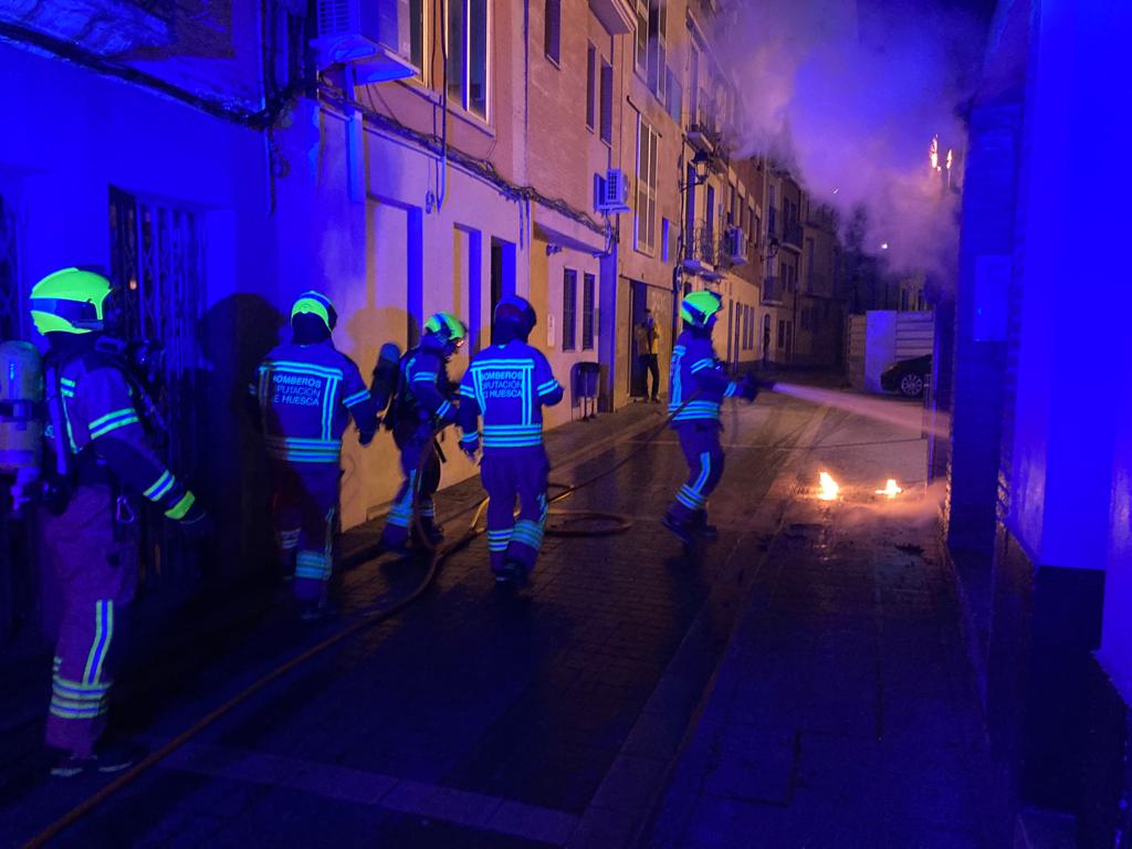 Incendio en una vivienda de Barbastro 