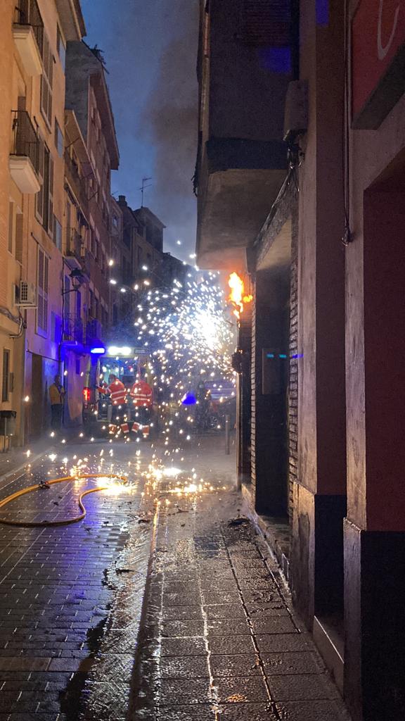 Incendio en una vivienda de Barbastro 
