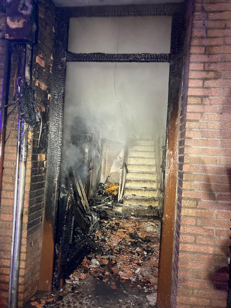 Incendio en una vivienda de Barbastro 