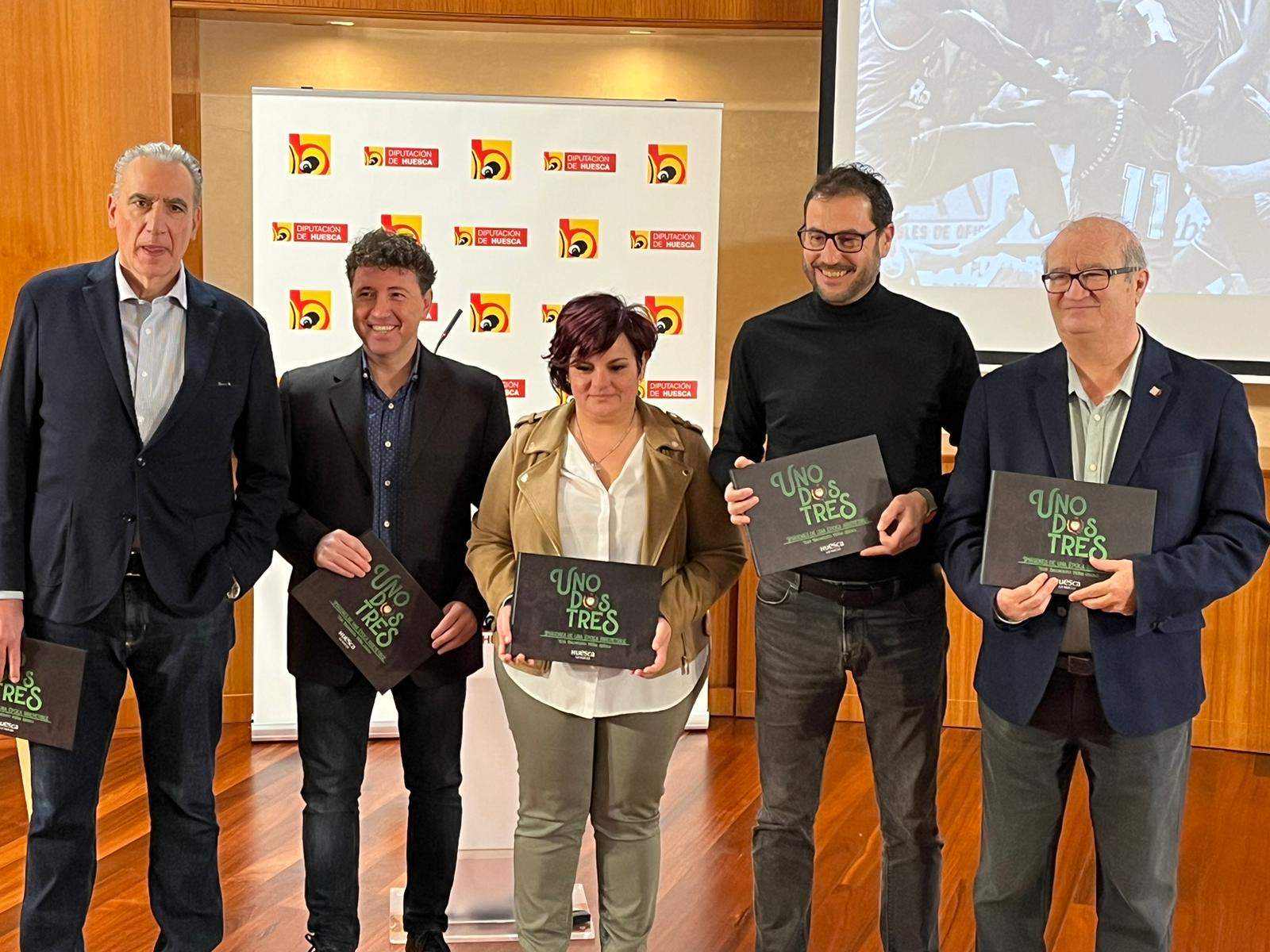 Alberto Alocén, Fernando Blasco, Sofía Avellanas, Fernando Lascorz y José María Romance. Foto: Adrián Mora