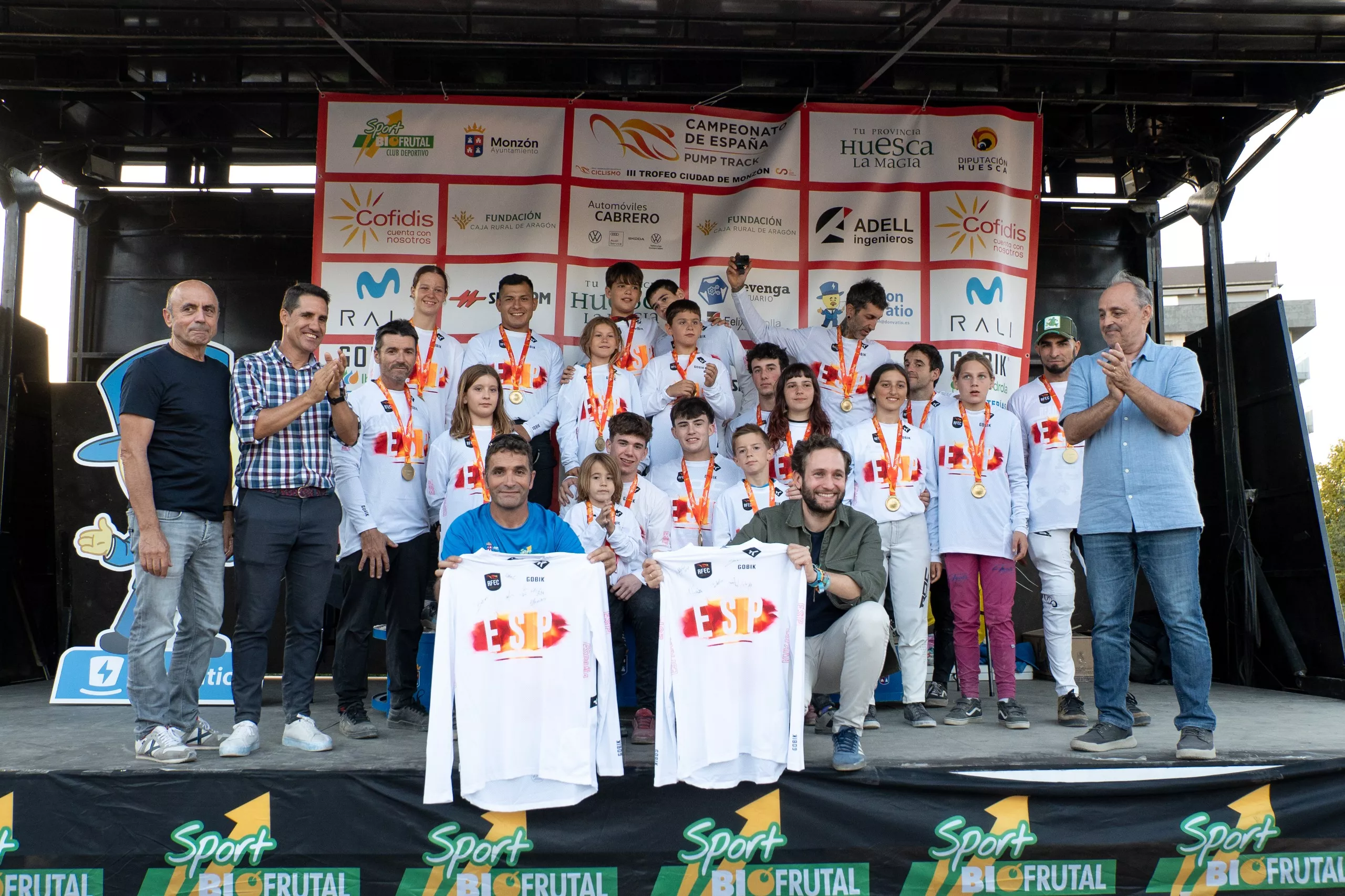 Cuadro de honor del Campeonato de España de Pump Track en Monzón
