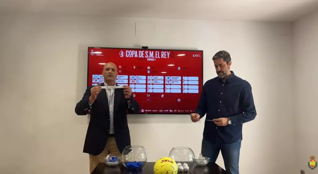 Imagen del sorteo celebrado este martes.