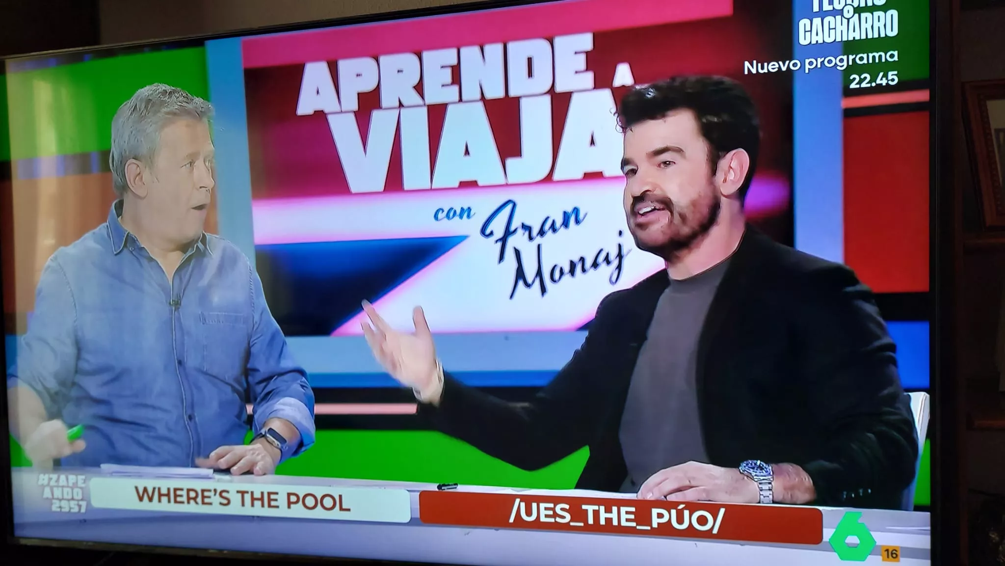 Miki Nadal y Fran Monaj en Zapeando