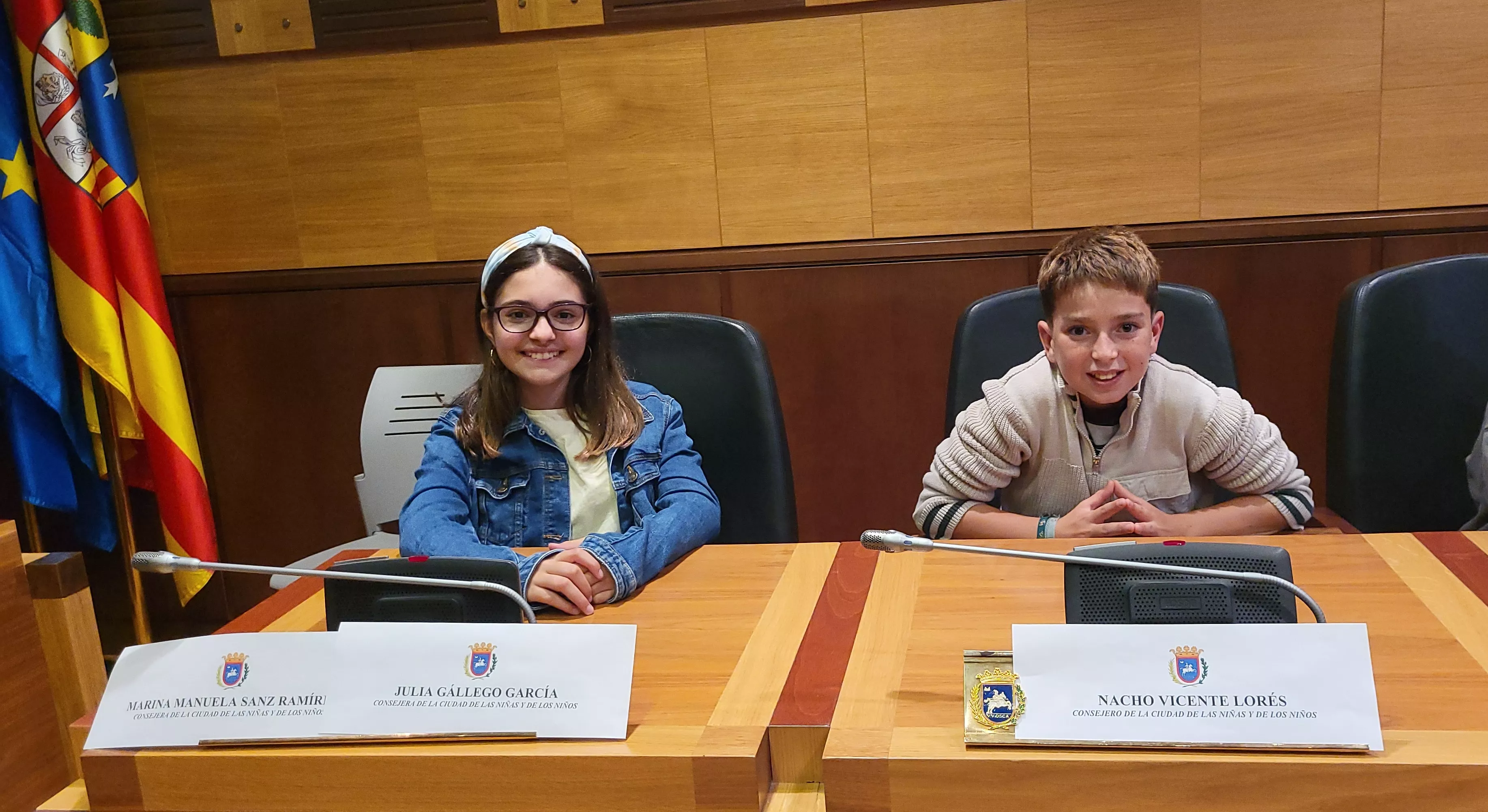 Constitución del nuevo consejo de la Ciudad de las Niñas y los Niños de Huesca. Foto Mercedes Manterola
