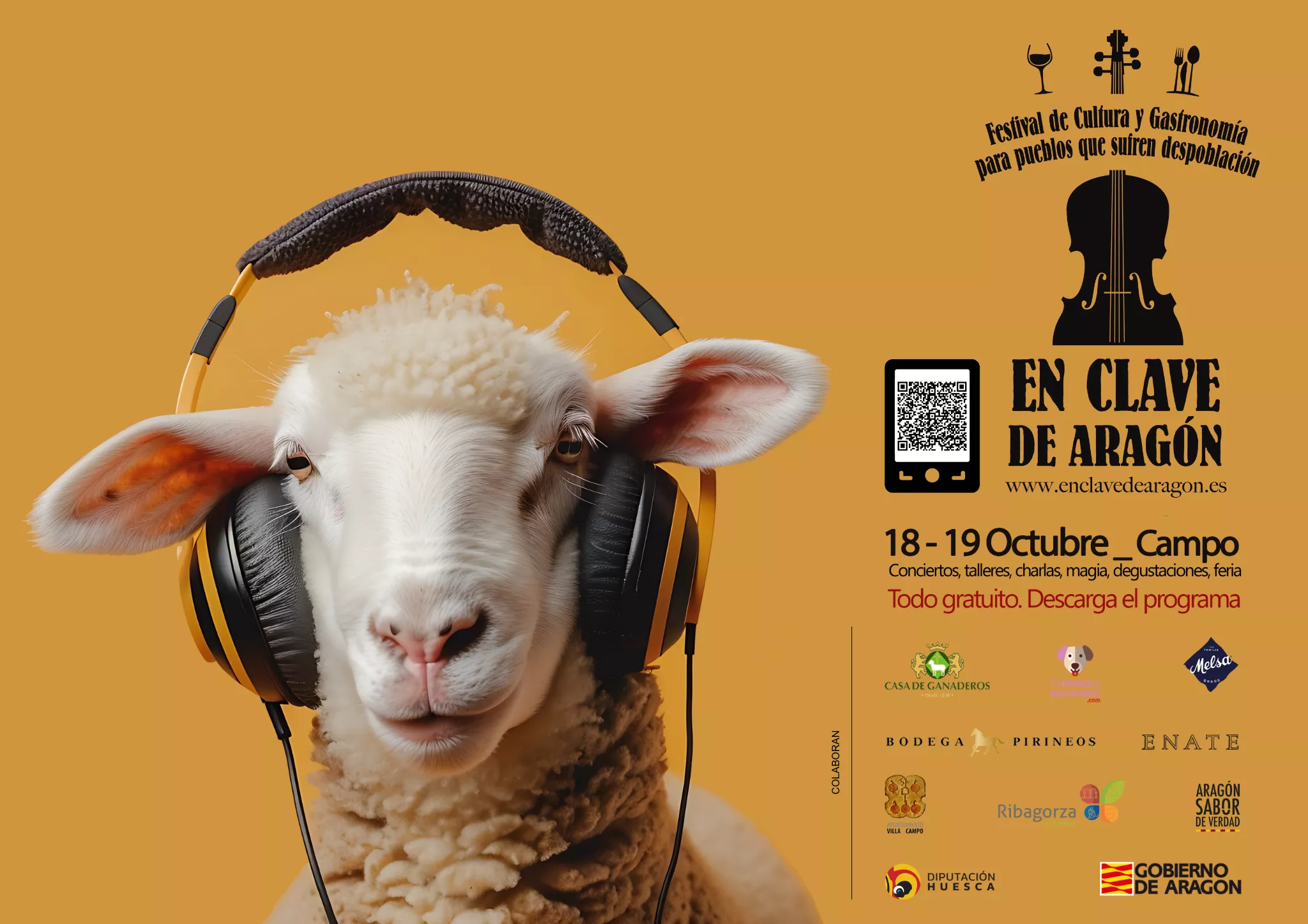 Cartel de En Clave de Aragón de Campo