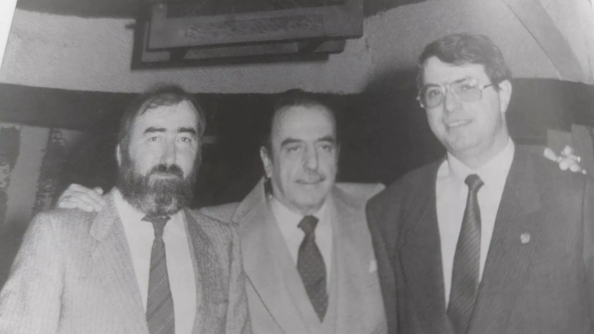 Javier Solanes con Tomás Félix y José Buisán