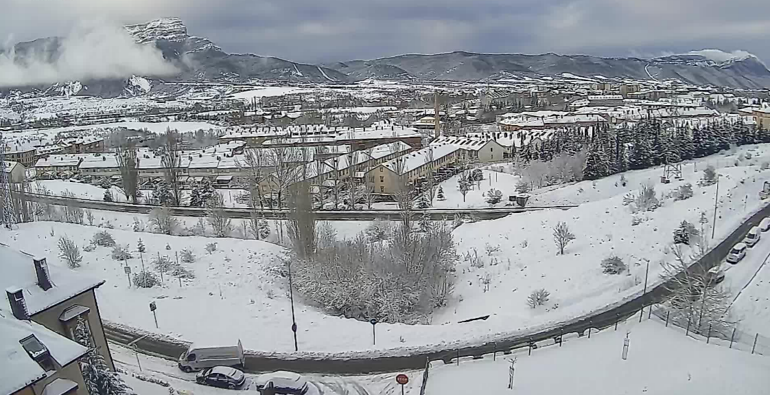 Imagen de Jaca la mañana de este miércoles