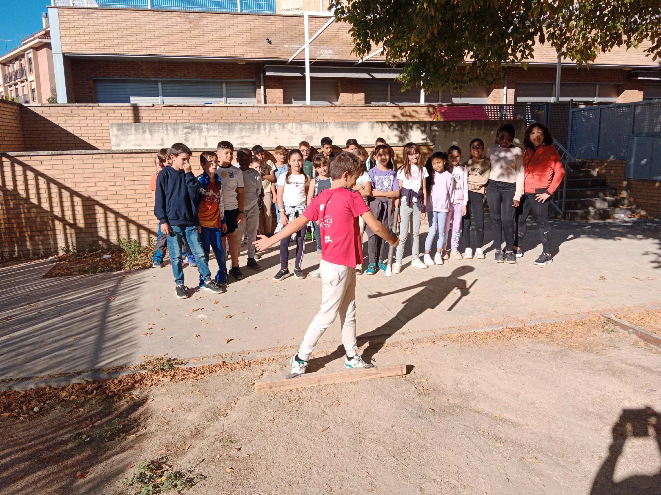 Tiro de barra aragonesa en el Colegio Sancho Ramírez