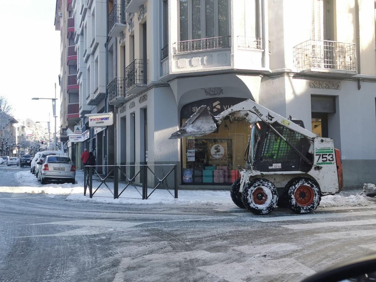 Limpieza de calles en Jaca