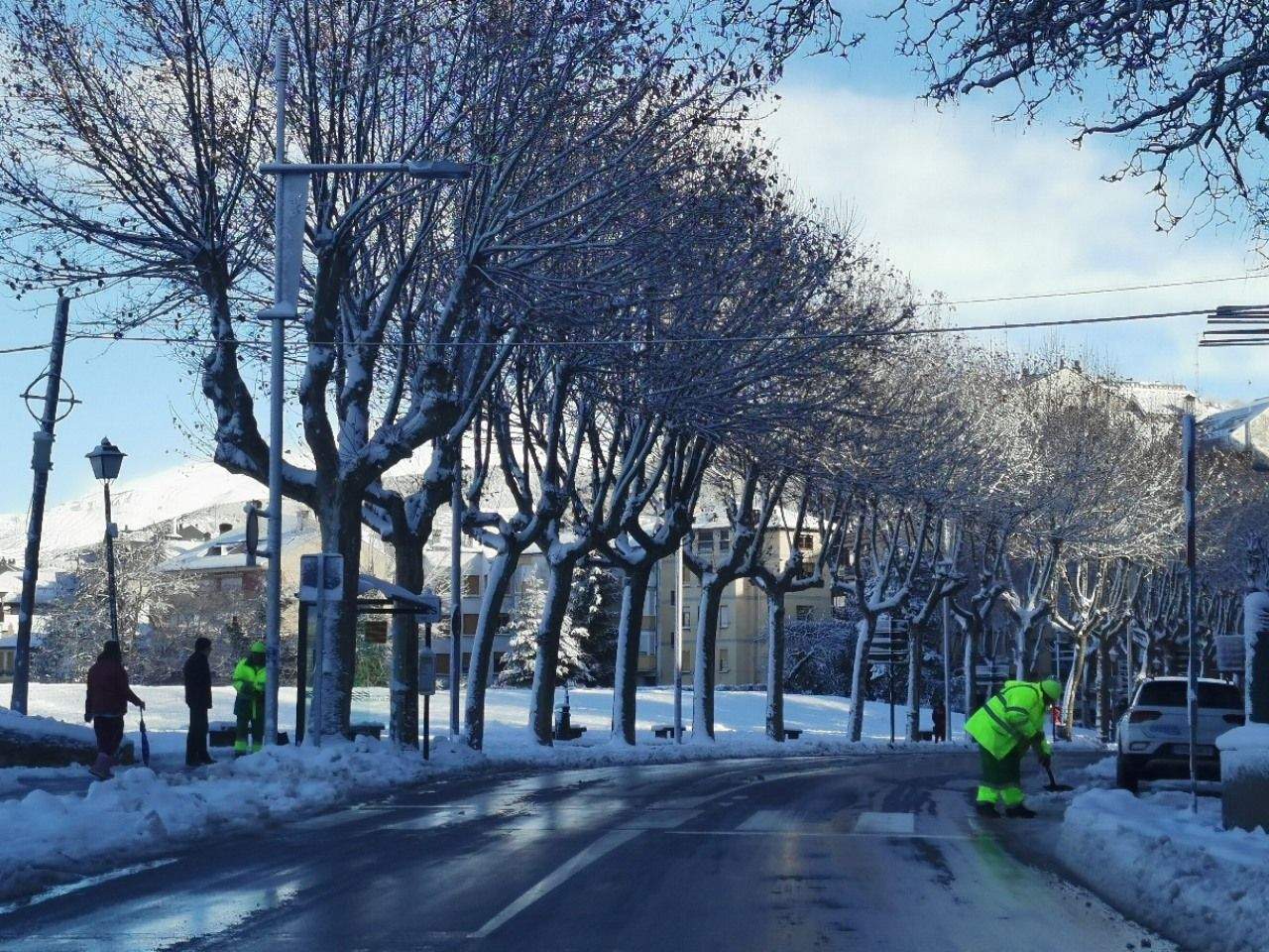 Limpieza de calles en Jaca