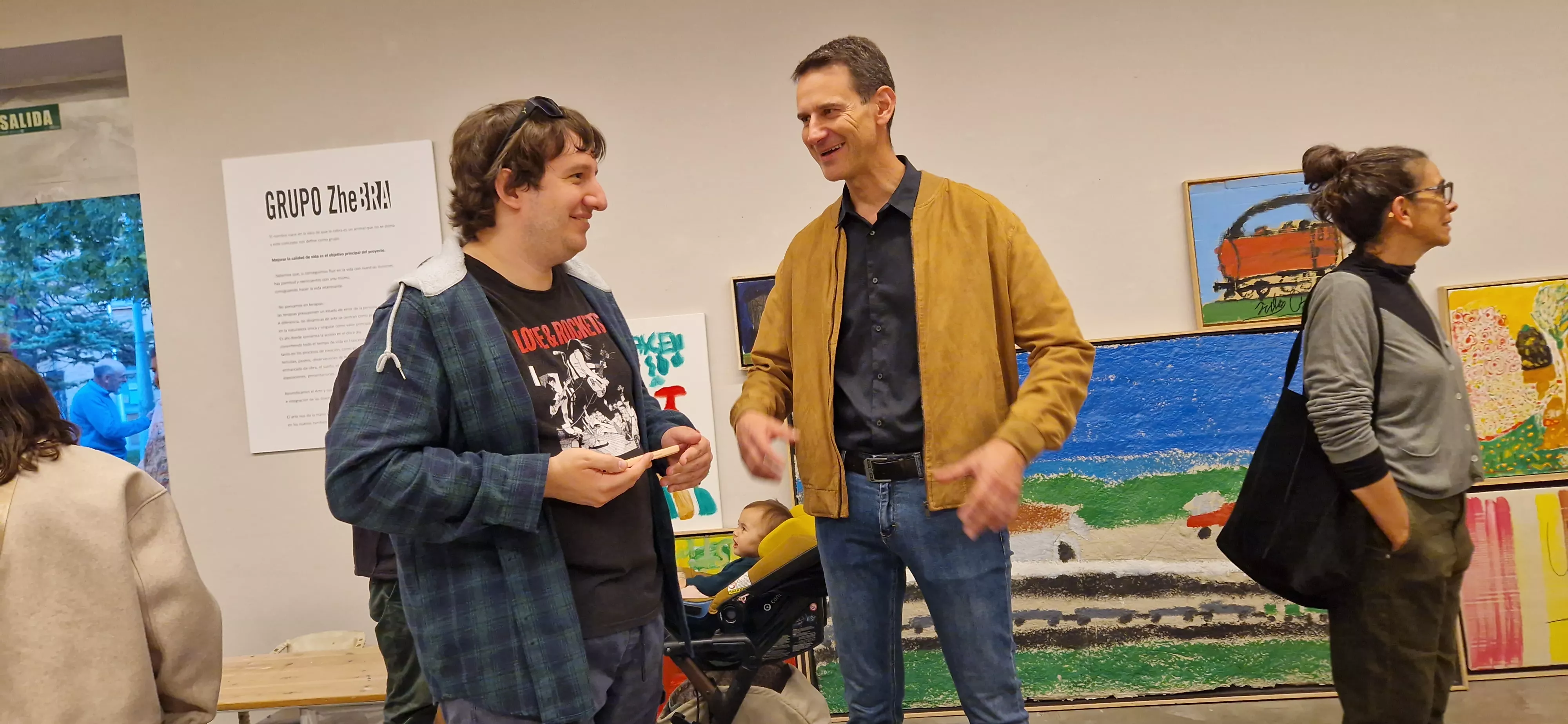 Exposición del Grupo Zhebra como preludio de las jornadas “Infancia, Vanguardias y Primitivos”. Foto Myriam Martínez