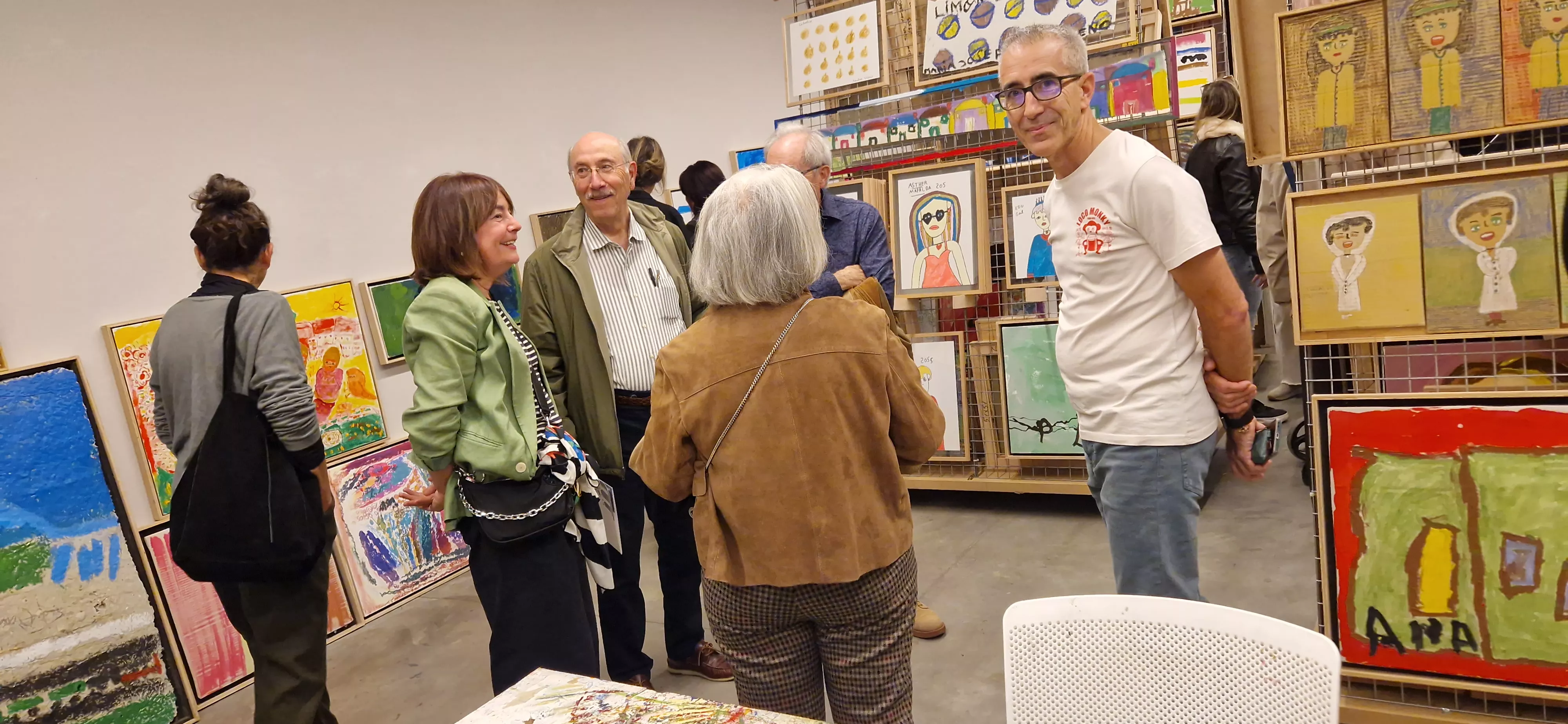 Exposición del Grupo Zhebra como preludio de las jornadas “Infancia, Vanguardias y Primitivos”. Foto Myriam Martínez