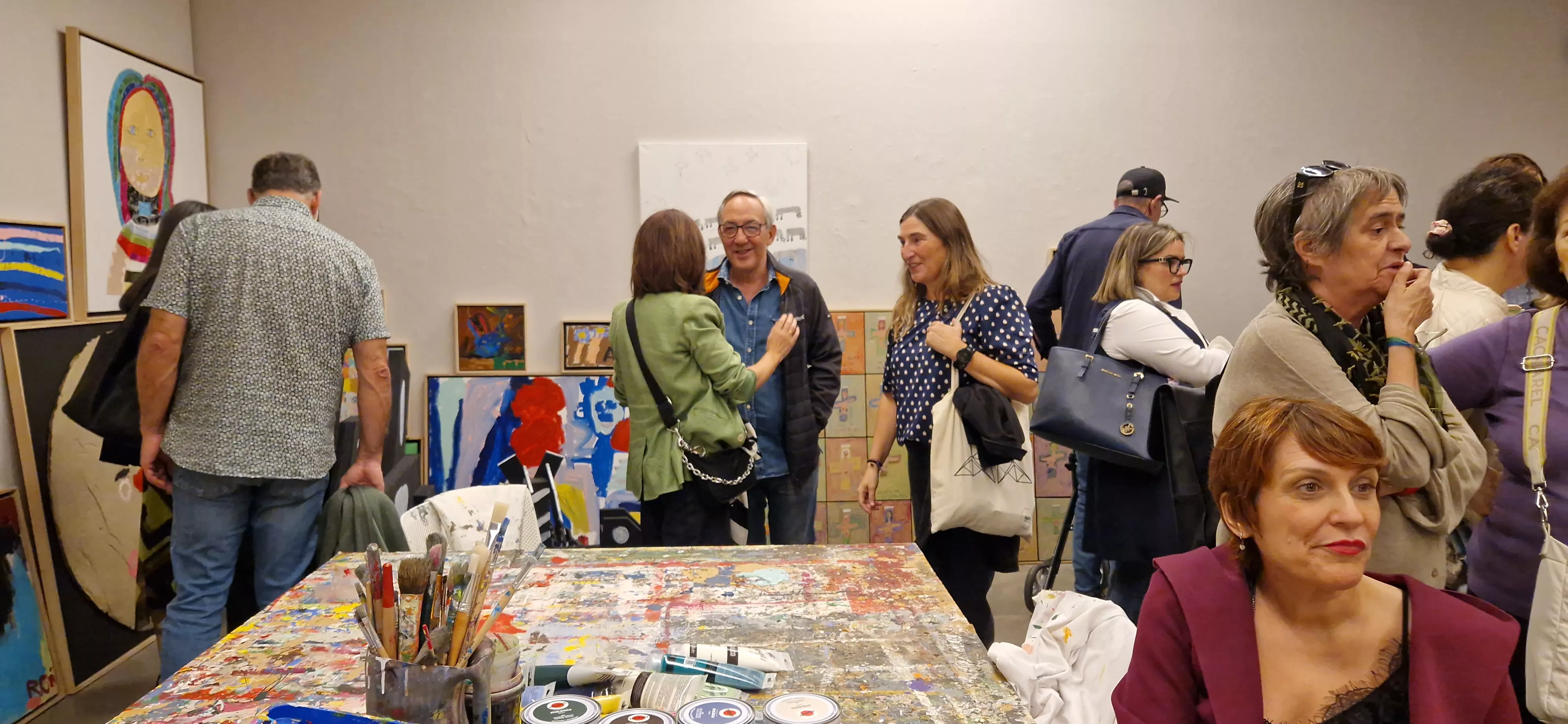 Exposición del Grupo Zhebra como preludio de las jornadas “Infancia, Vanguardias y Primitivos”. Foto Myriam Martínez