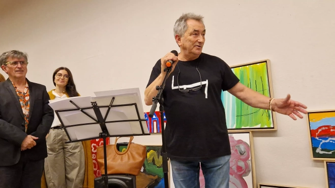 Exposición del Grupo Zhebra como preludio de las jornadas “Infancia, Vanguardias y Primitivos”. Foto Myriam Martínez