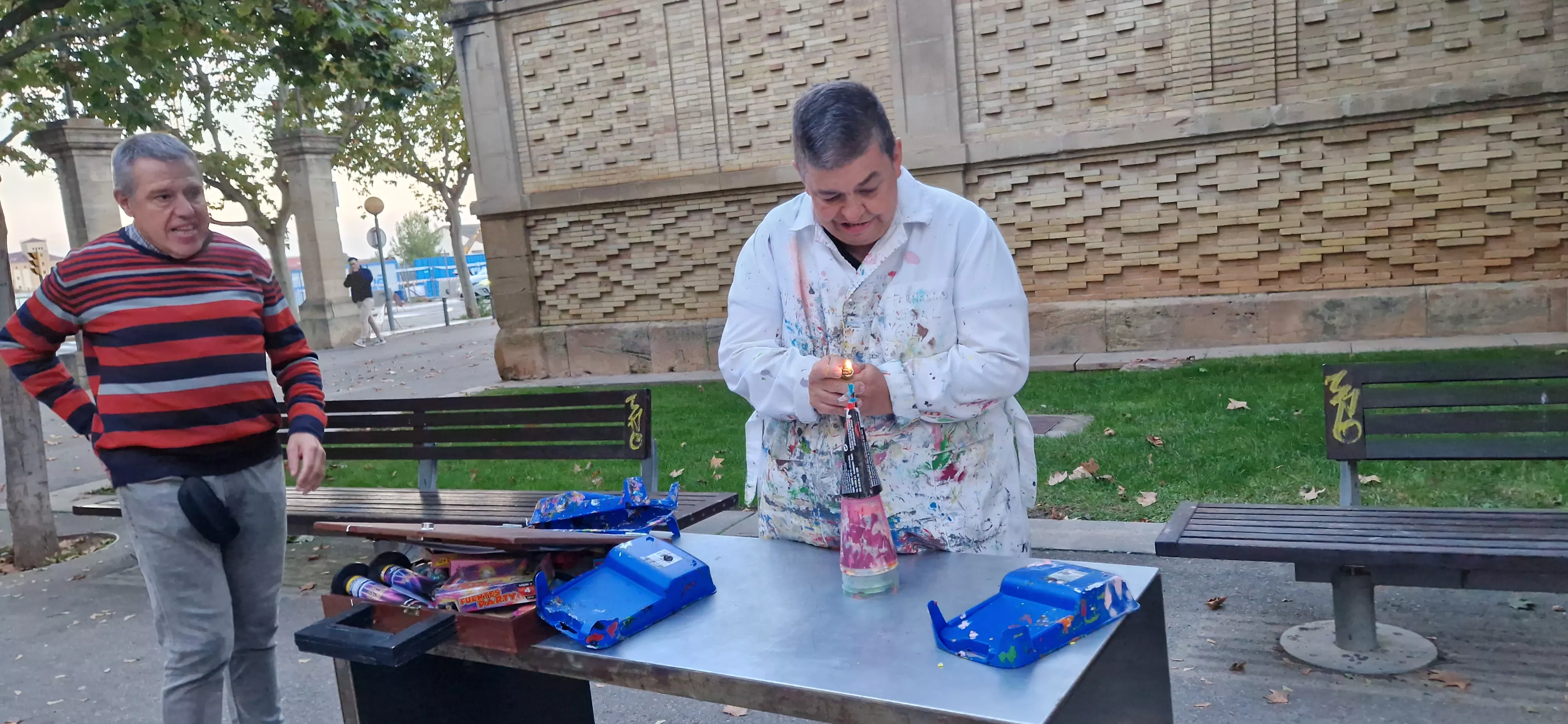 Exposición del Grupo Zhebra como preludio de las jornadas “Infancia, Vanguardias y Primitivos”. Foto Myriam Martínez