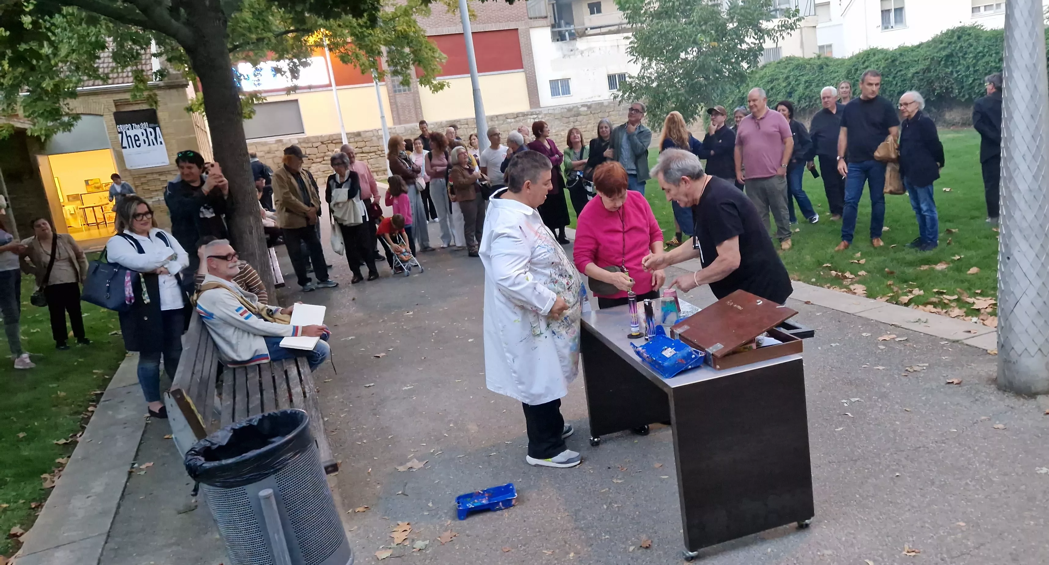 Exposición del Grupo Zhebra como preludio de las jornadas “Infancia, Vanguardias y Primitivos”. Foto Myriam Martínez