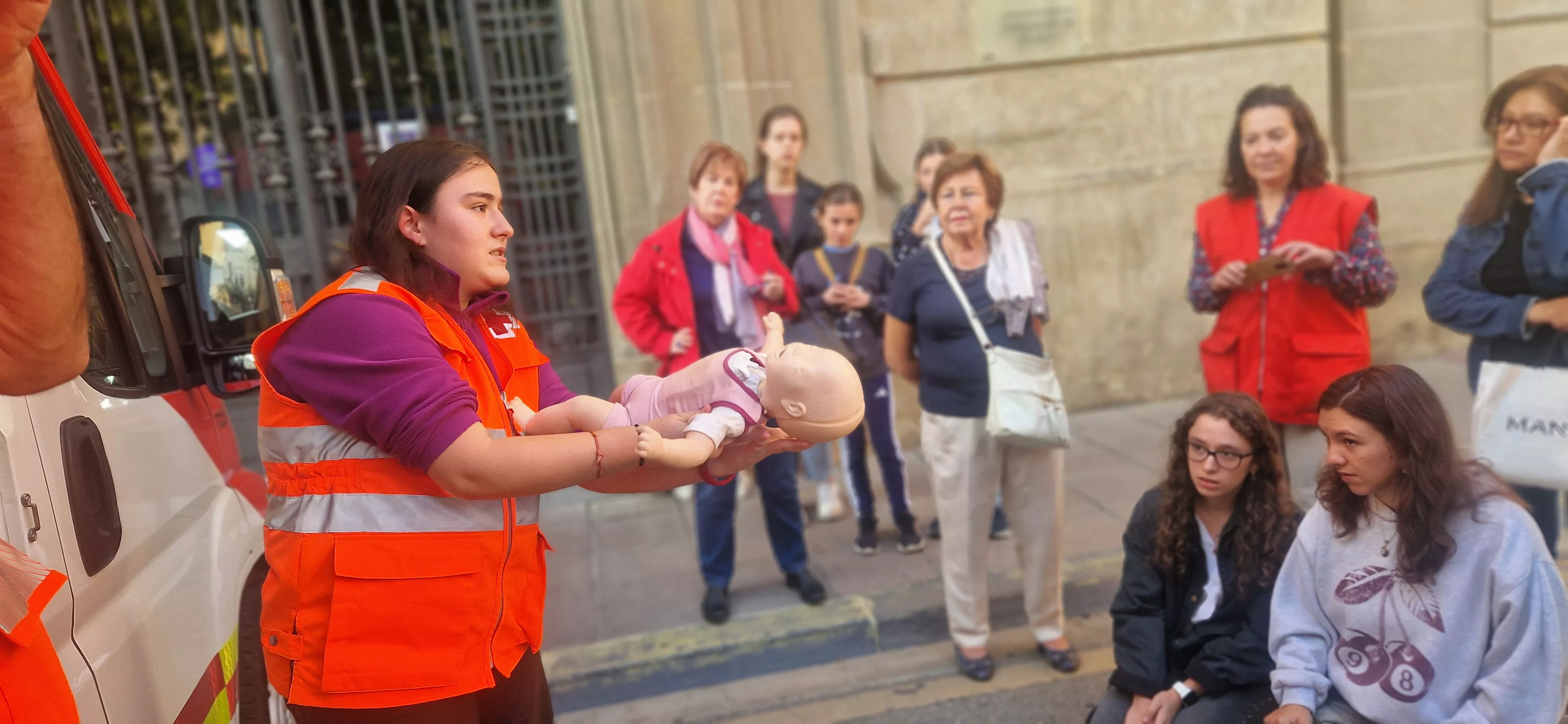 Día Mundial de la Parada Cardíaca en Huesca. Foto Myriam Martínez