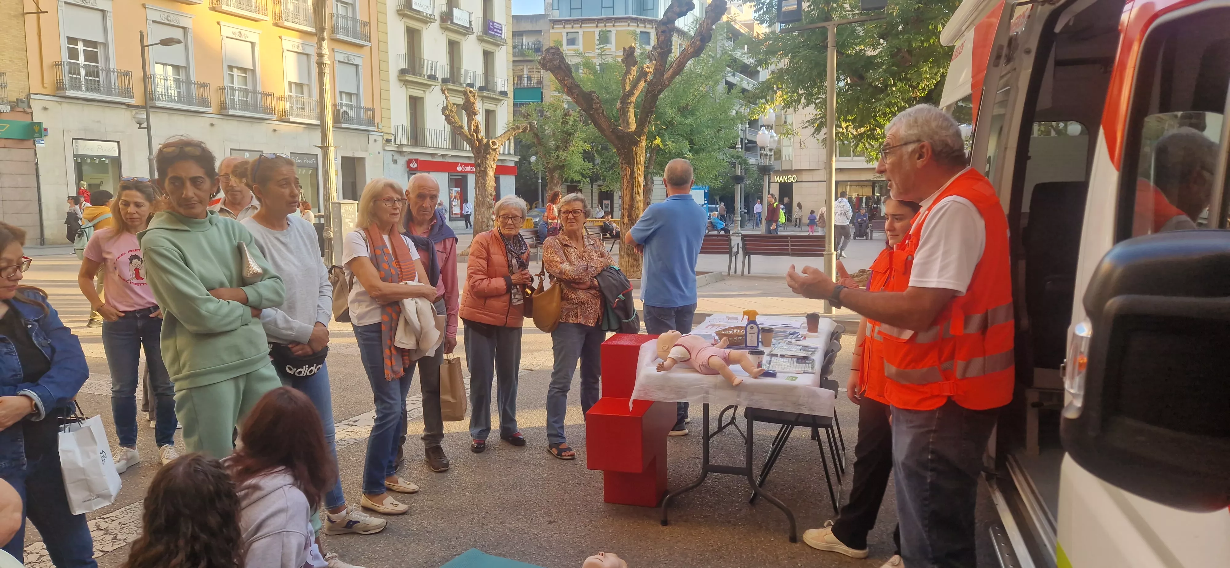 Día Mundial de la Parada Cardíaca en Huesca. Foto Myriam Martínez