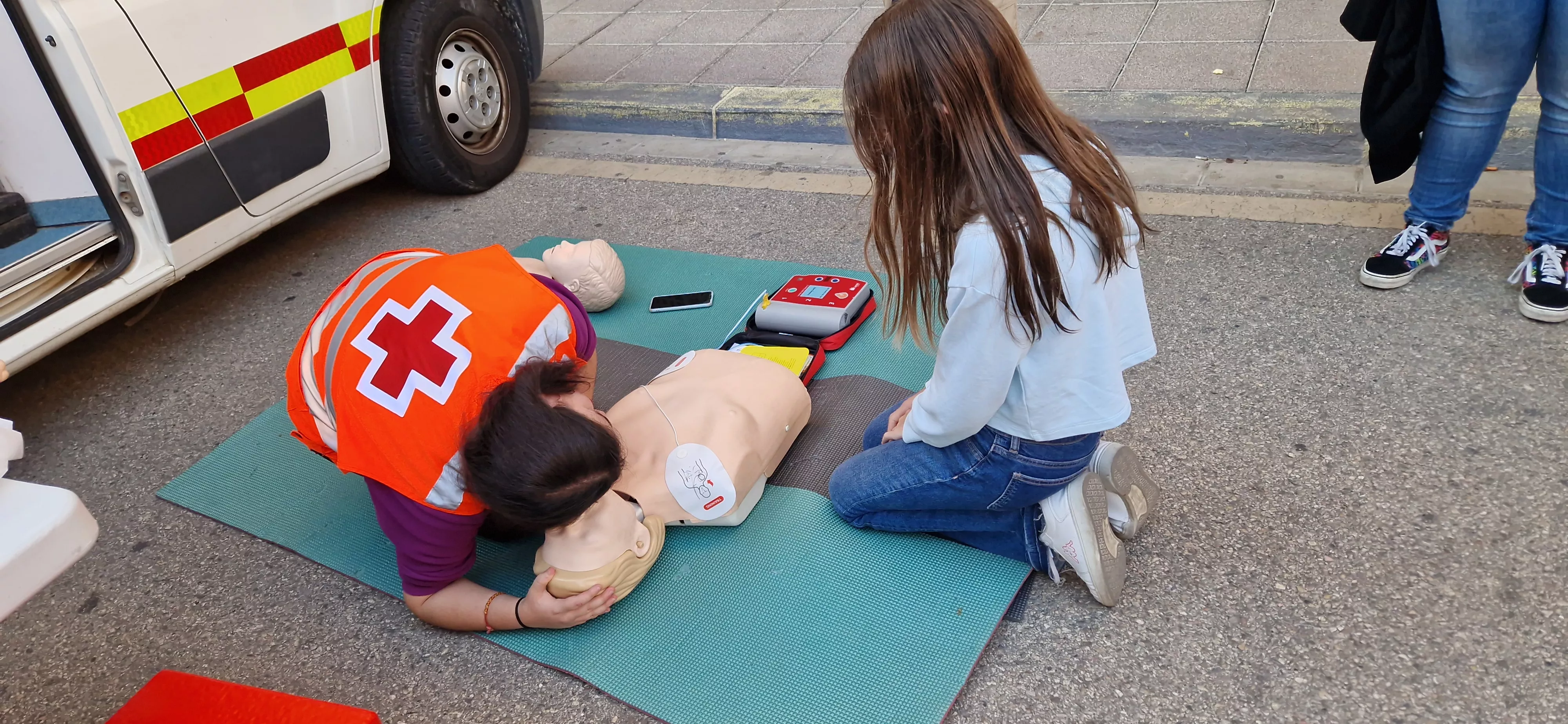 Día Mundial de la Parada Cardíaca en Huesca. Foto Myriam Martínez
