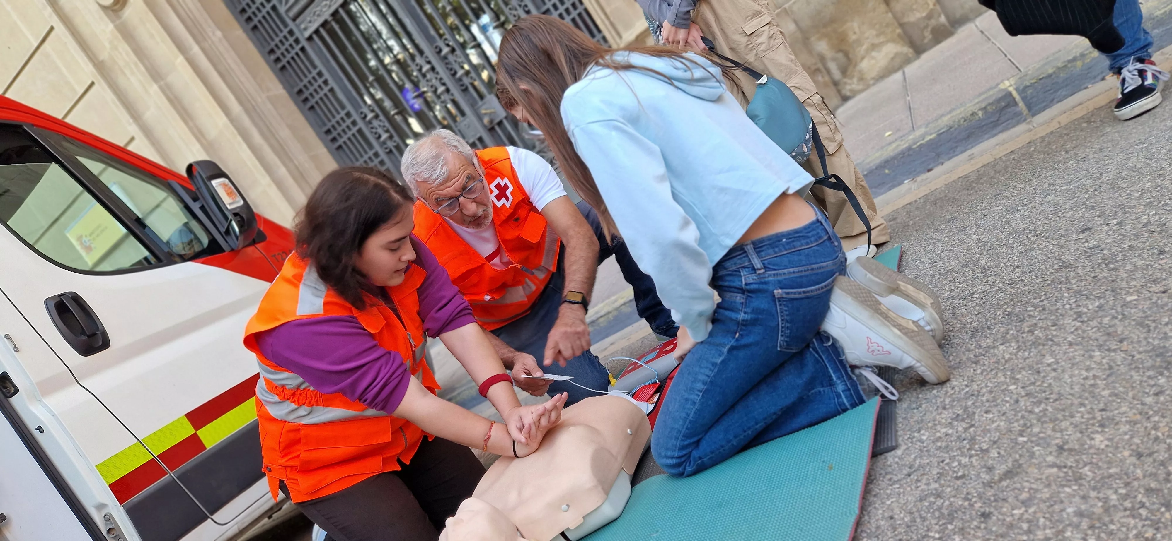 Día Mundial de la Parada Cardíaca en Huesca. Foto Myriam Martínez