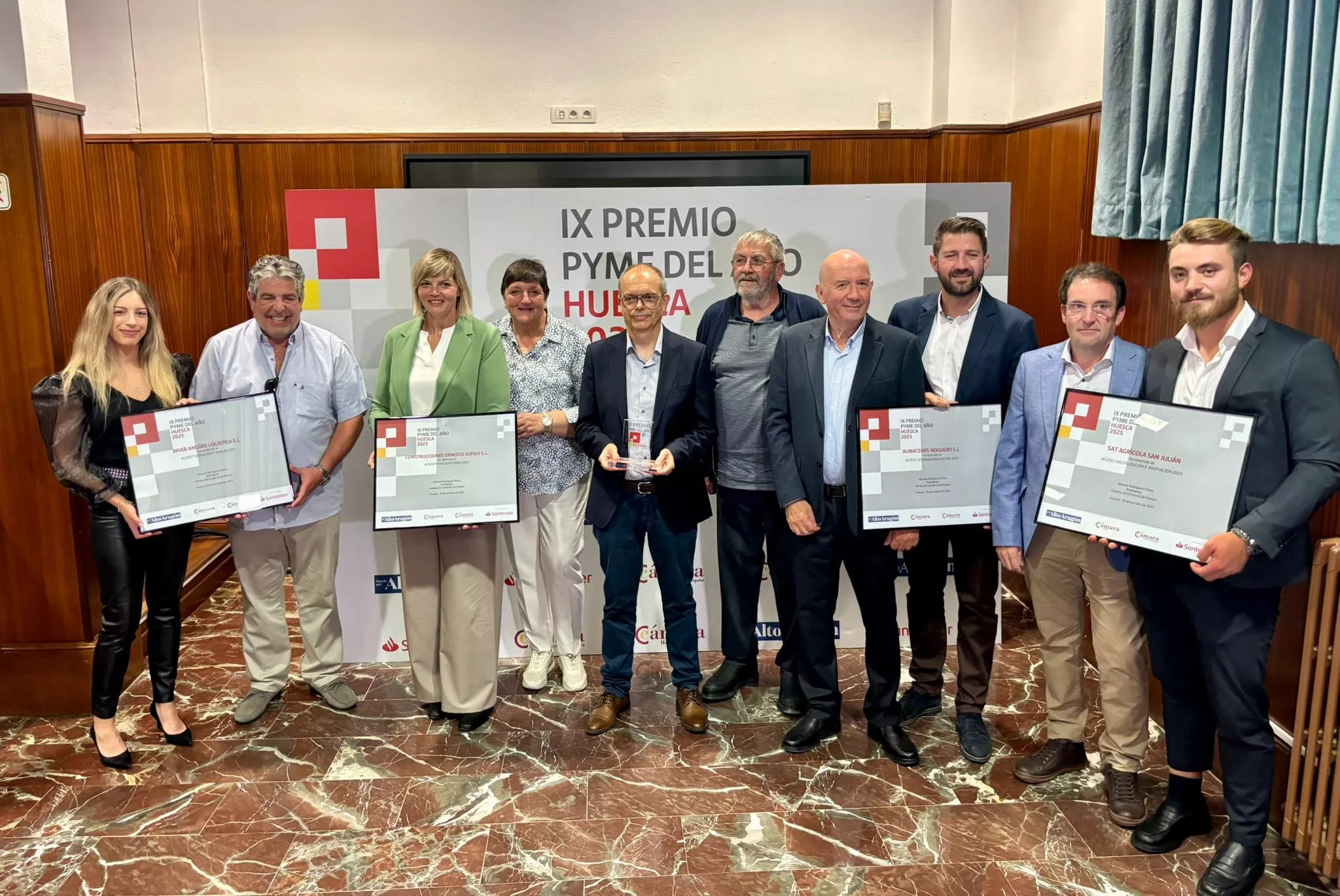 Galardonados en el Premio Pyme del Año