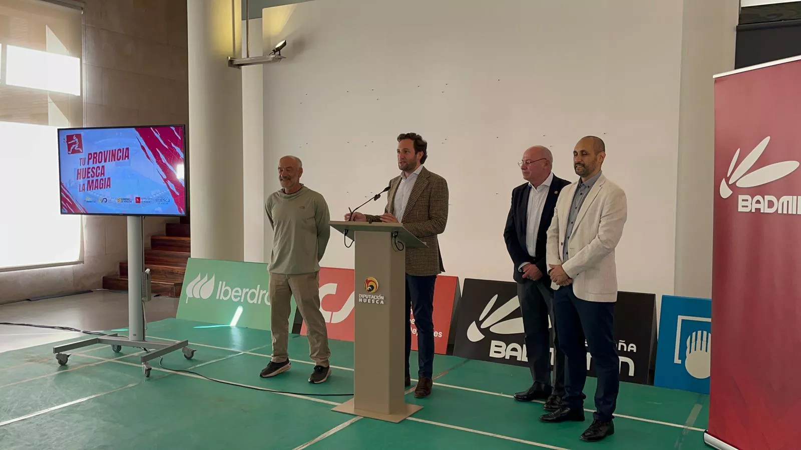 Presentación de la temporada del Bádminton "Tu Provincia Huesca la Magia". Foto: Adri Mora