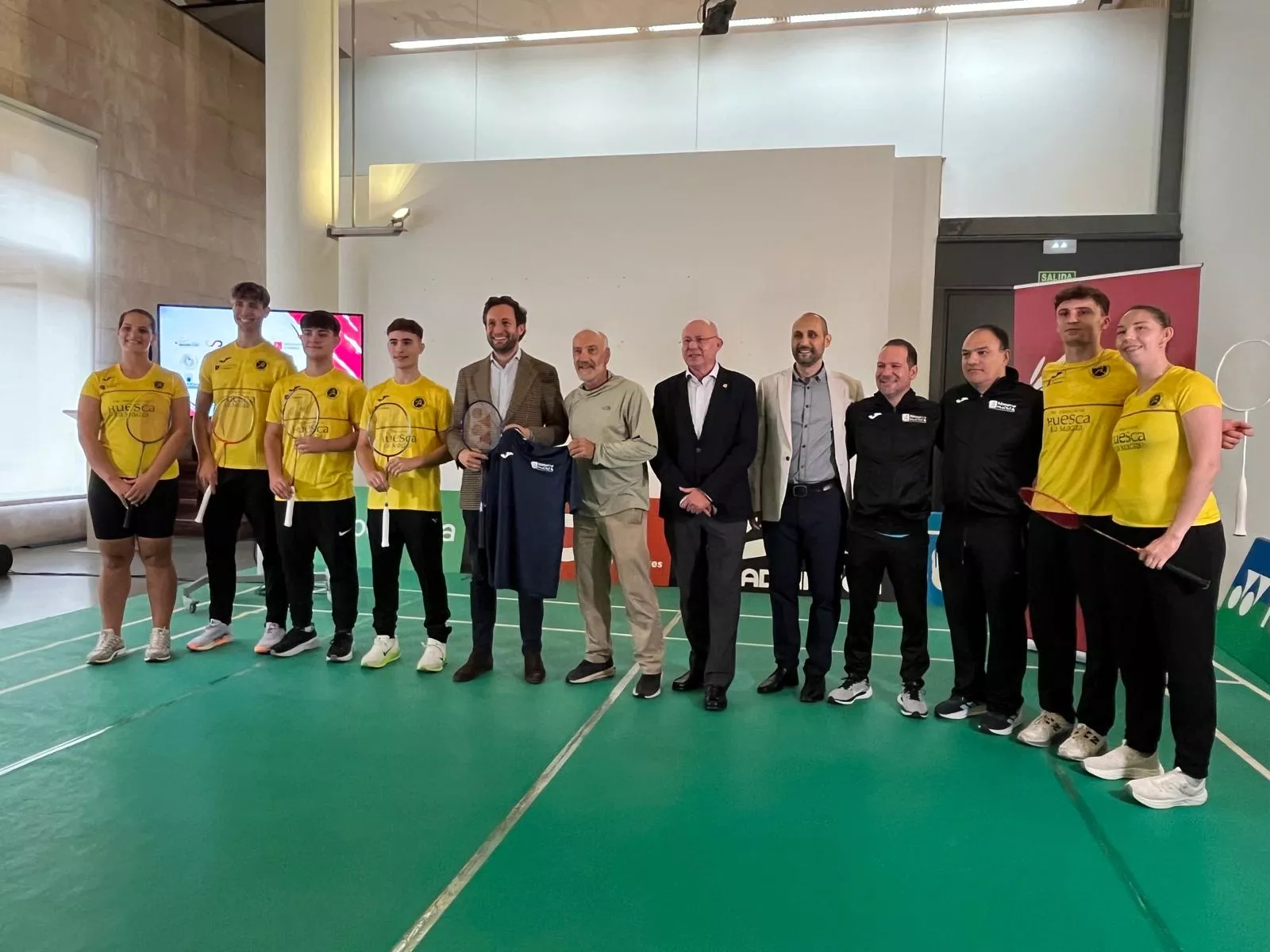Presentación de la temporada del Bádminton "Tu Provincia Huesca la Magia". Foto: Adri Mora