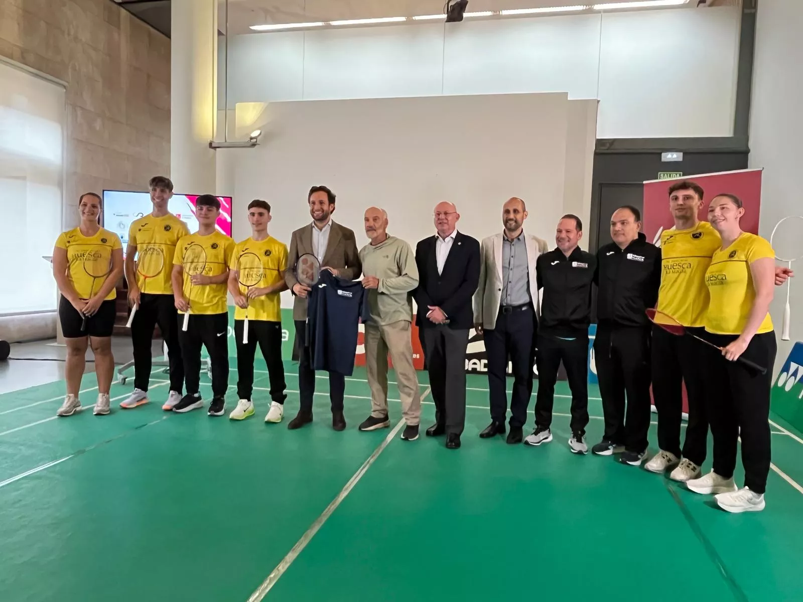 Presentación de la temporada del Bádminton "Tu Provincia Huesca la Magia". Foto: Adri Mora