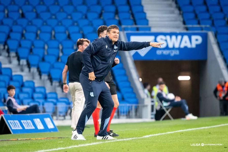 Jon Ansotegi, entrenador de la Real Sociedad B. Foto: LaLiga Jon Ansotegi, entrenador de la Real Sociedad B. Foto: LaLiga