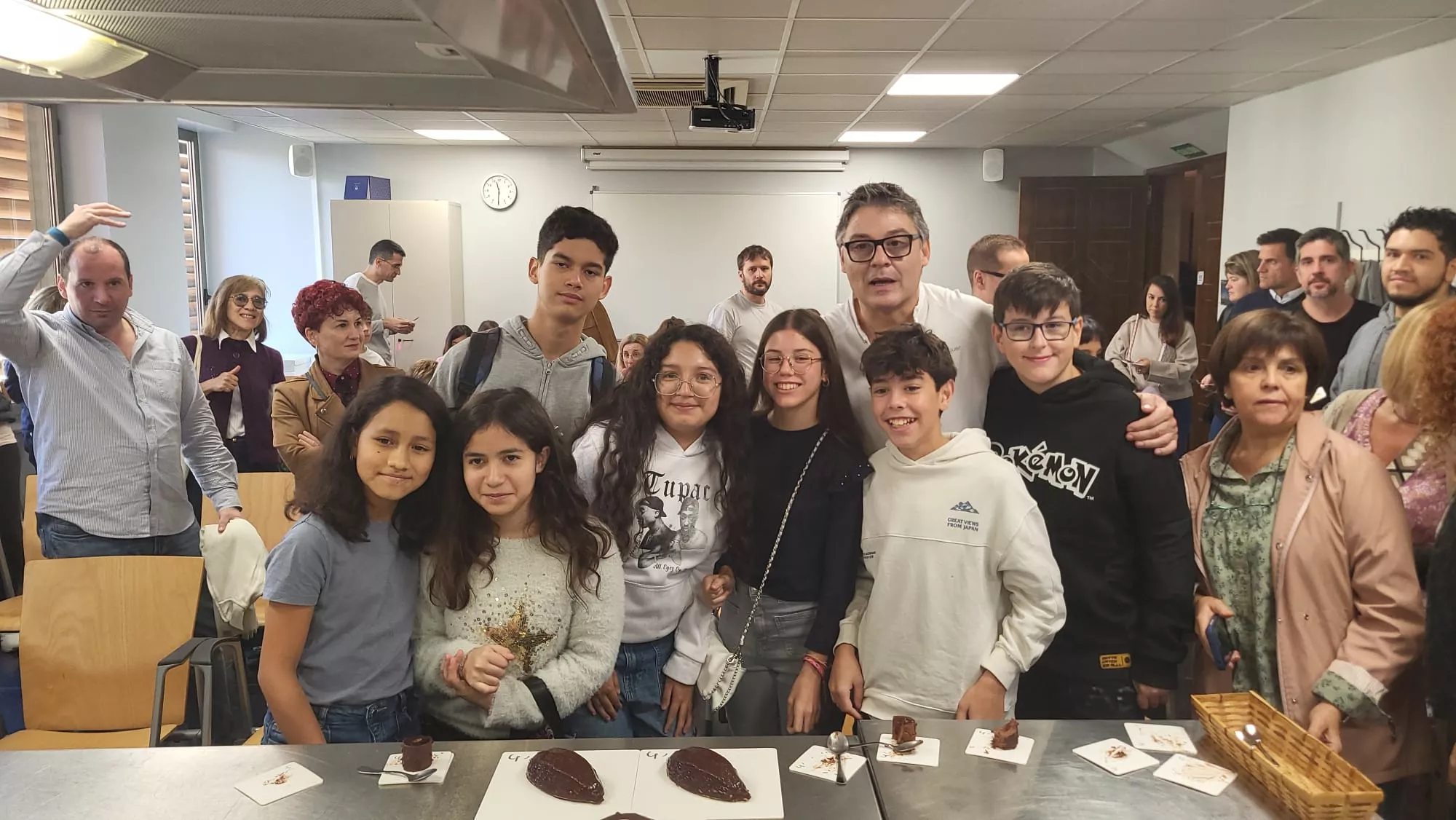 Oriol Balaguer y su público joven en Huesca Oriol Balaguer y su público joven en Huesca