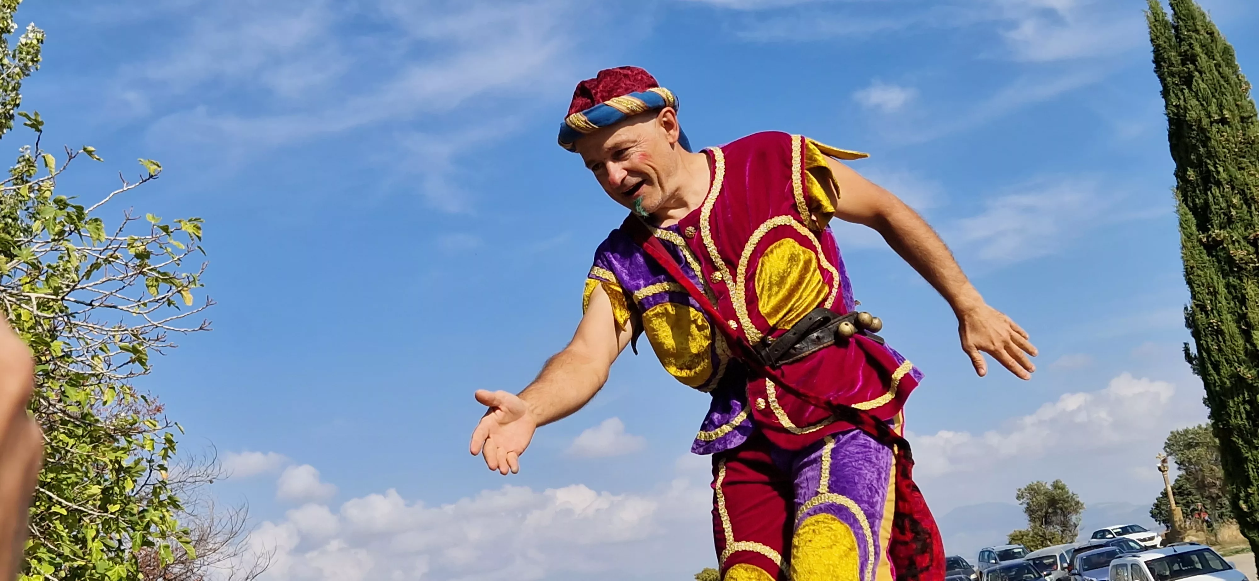Festival Enclaves del Grial con los Titiriteros de Binéfar en la ermita de Loreto. Foto Myriam Martínez