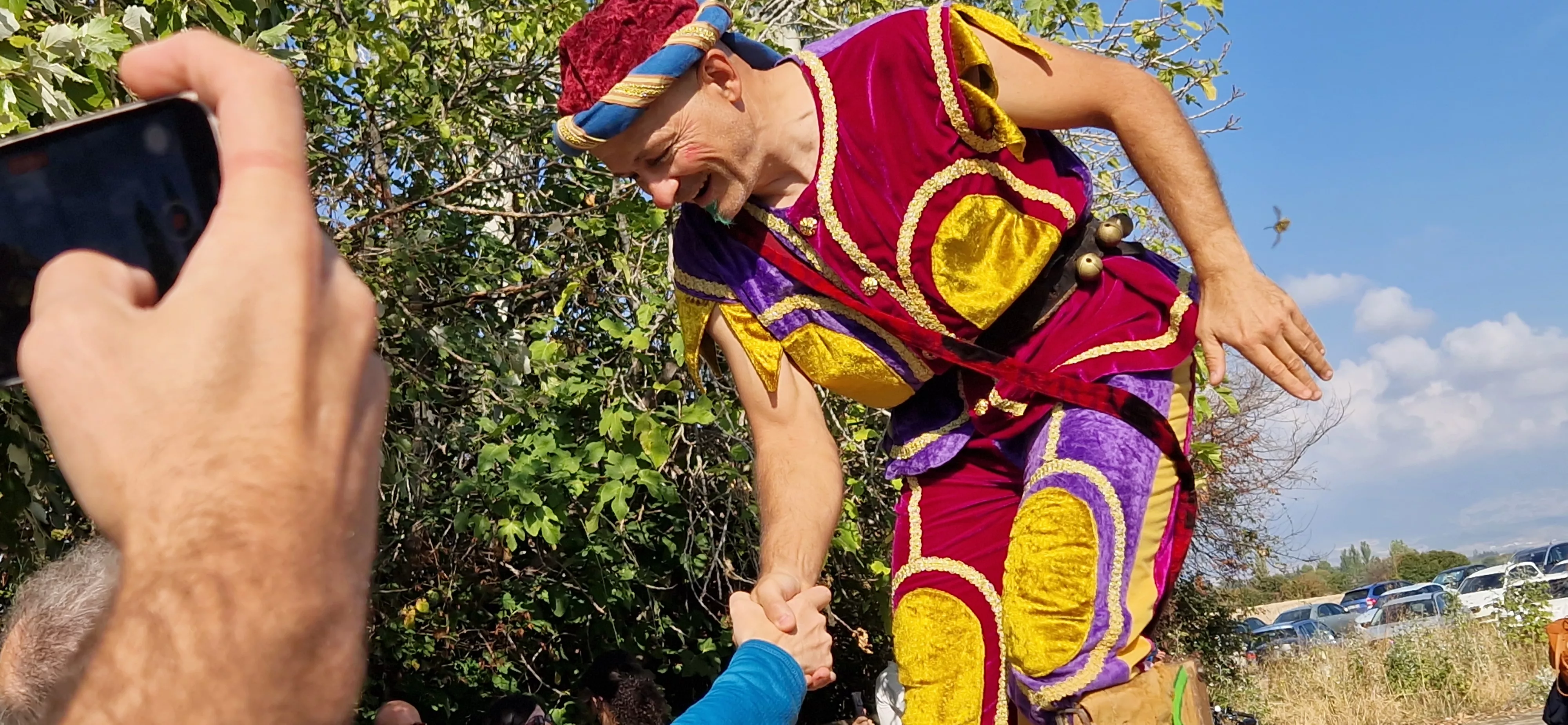 Festival Enclaves del Grial con los Titiriteros de Binéfar en la ermita de Loreto. Foto Myriam Martínez