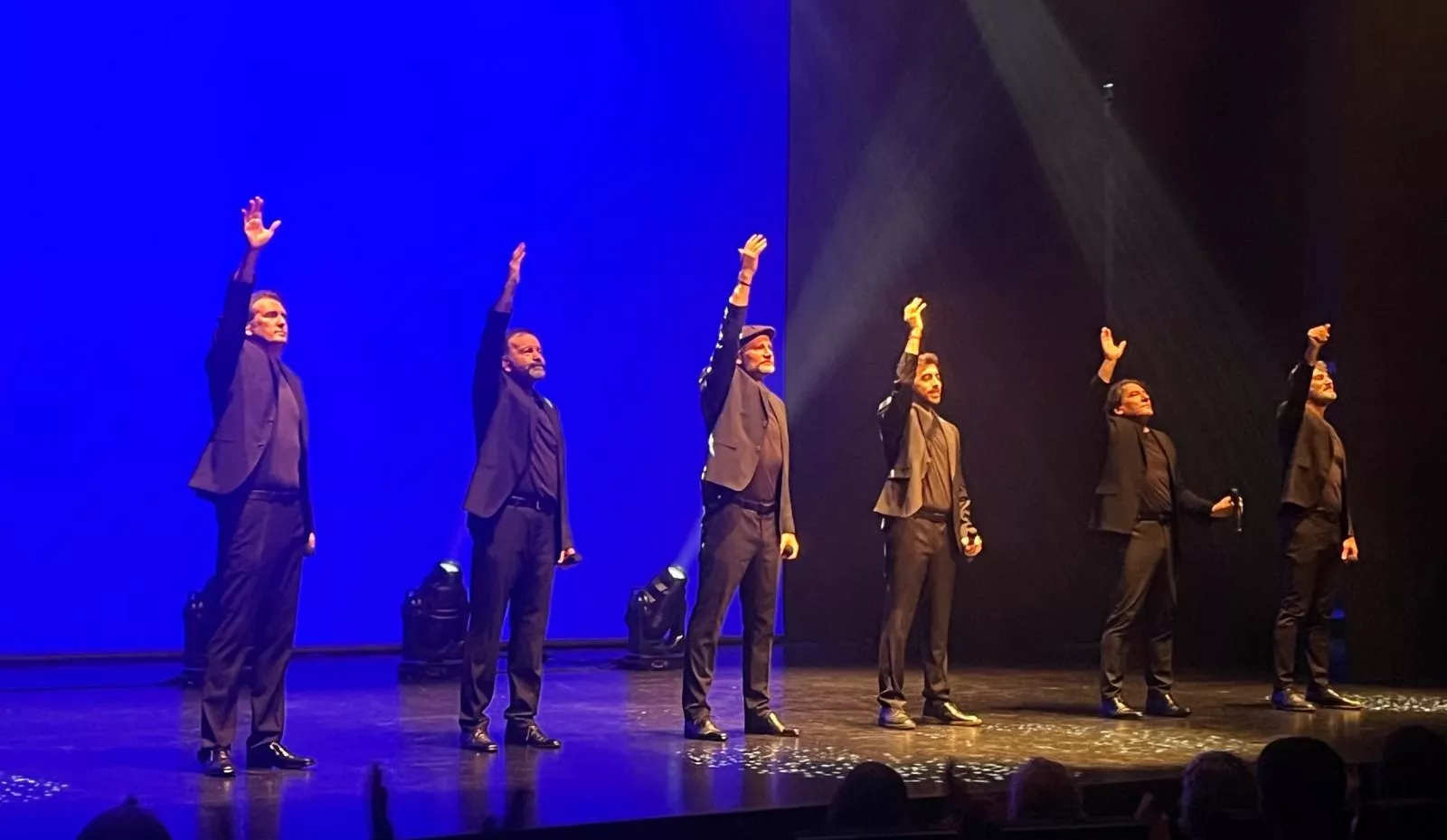 Actuación de B Vocal en Huesca con su espectáculo “Cantando a los 30”. Foto Mercedes Manterola
