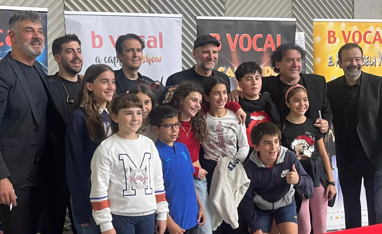 Actuación de B Vocal en Huesca con su espectáculo “Cantando a los 30”. Foto Mercedes Manterola