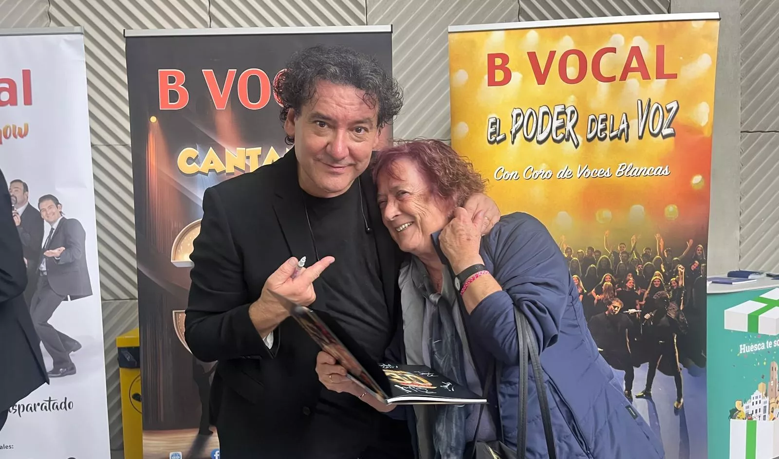 Actuación de B Vocal en Huesca con su espectáculo “Cantando a los 30”. Foto Mercedes Manterola