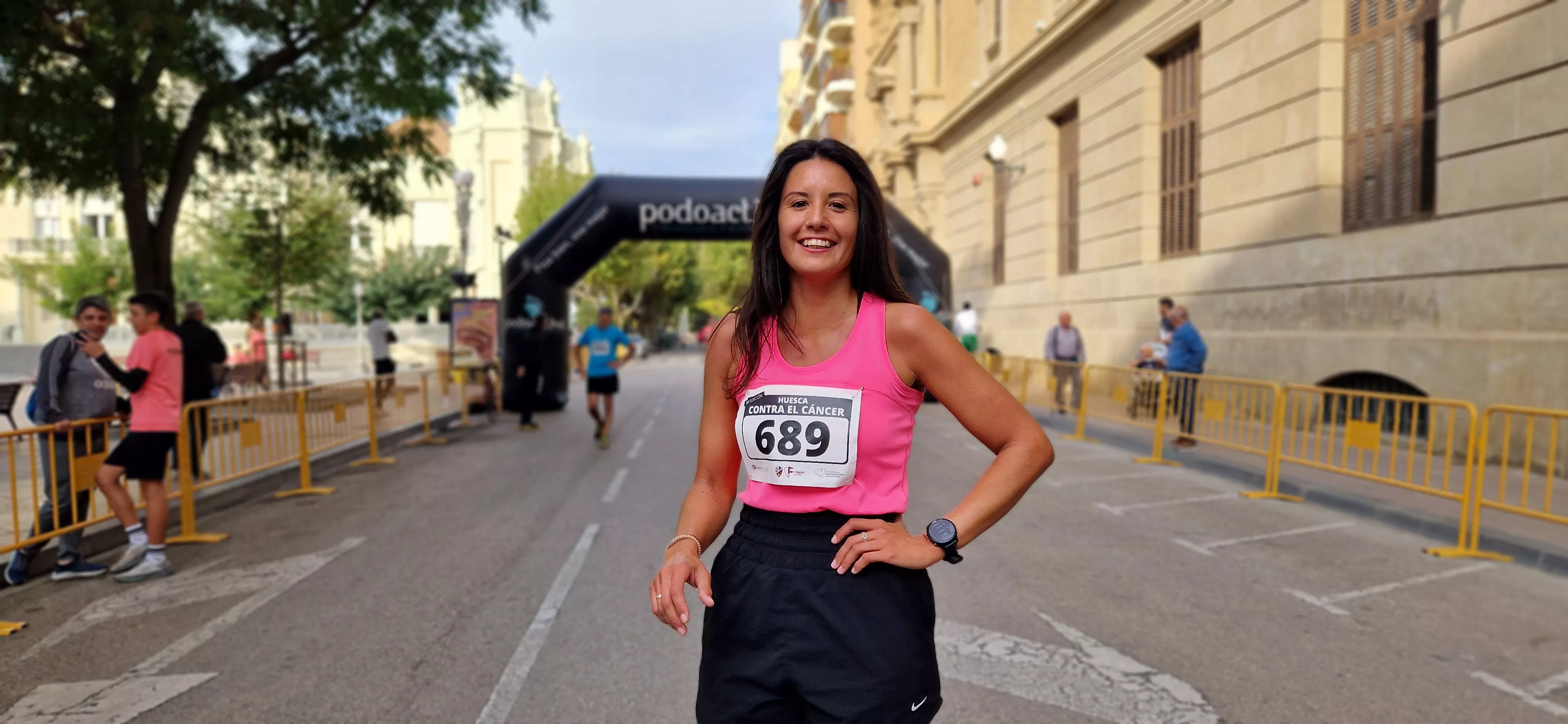 Ganadora de la XI Carrera contra el Cáncer de Huesca. Foto Myriam Martínez