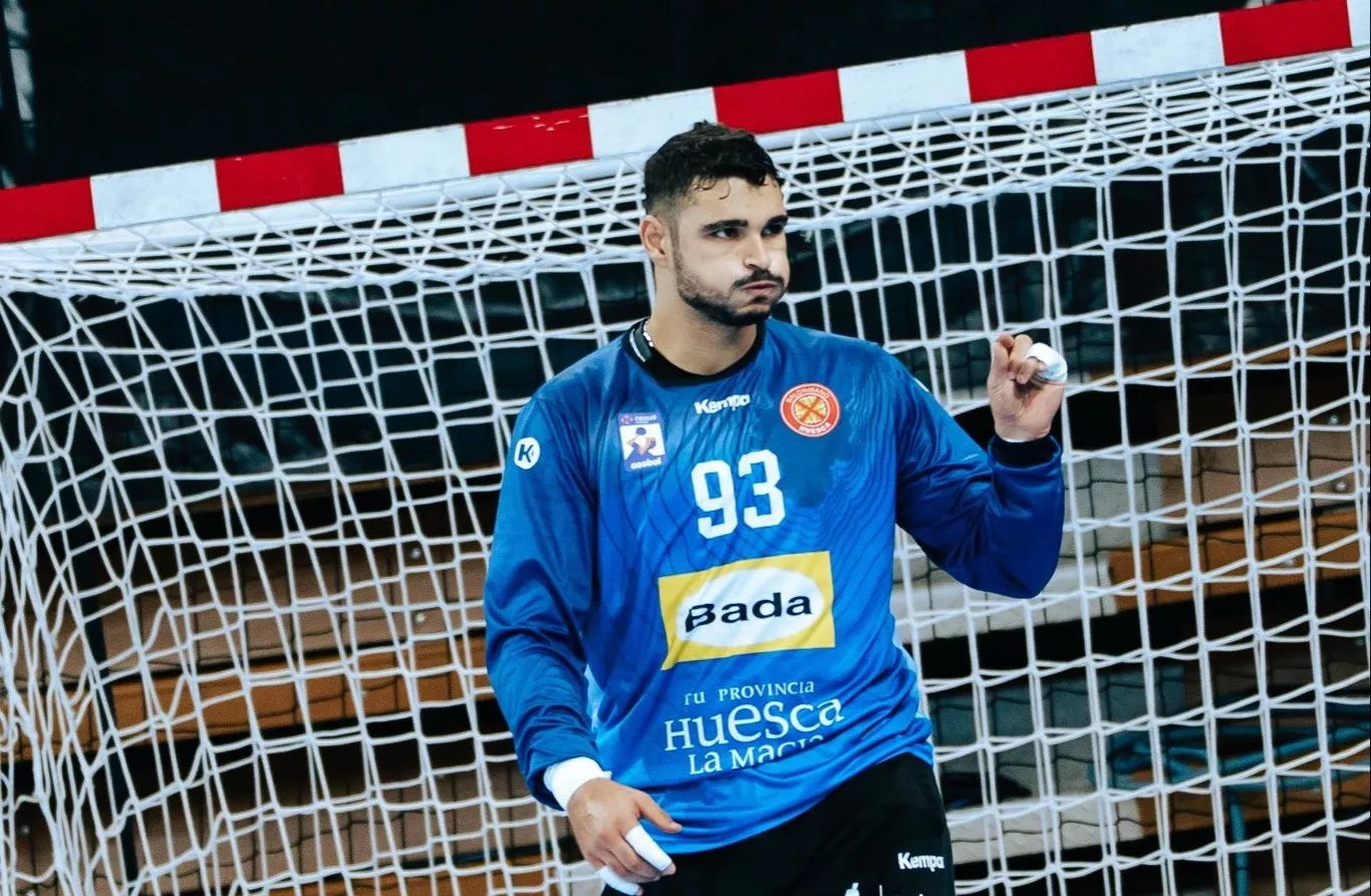 Ben Tekaya, de lo más destacado de Bada Huesca ante Ciudad Real. Foto: Bada Huesca 