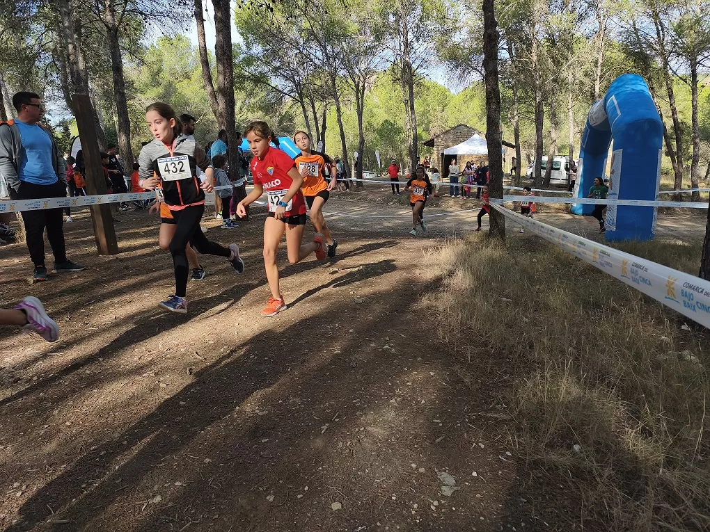 Imagen de una de las carreras en el Parque de la Sierra en Ballobar.
