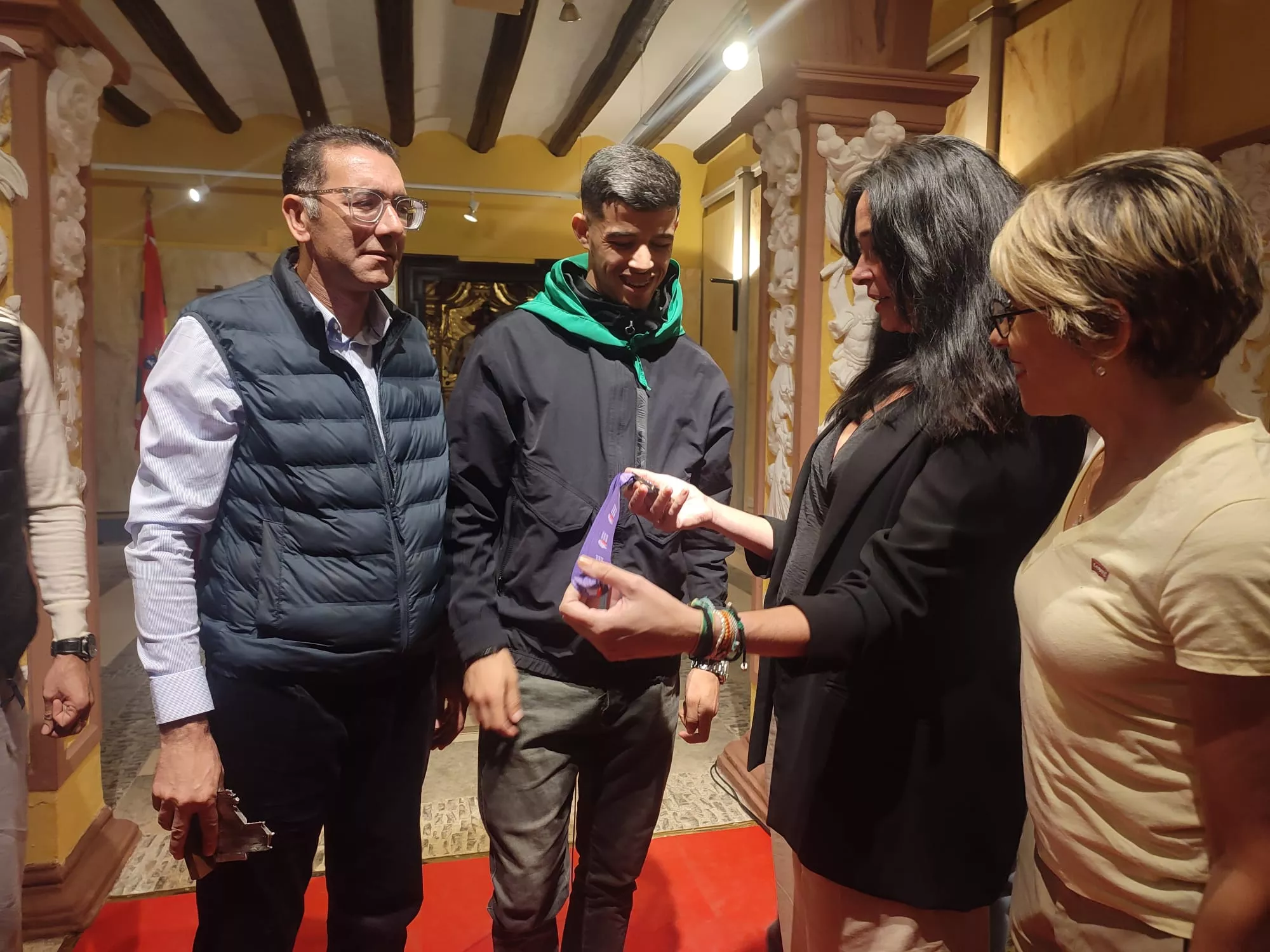 Recepción del Ayuntamiento a Djamel Sedjati