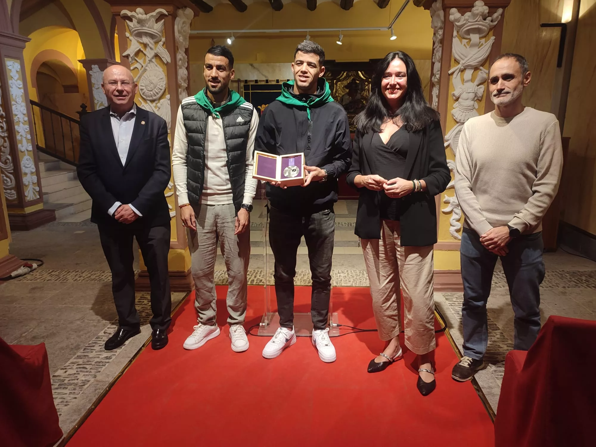 Recepción del Ayuntamiento a Djamel Sedjati