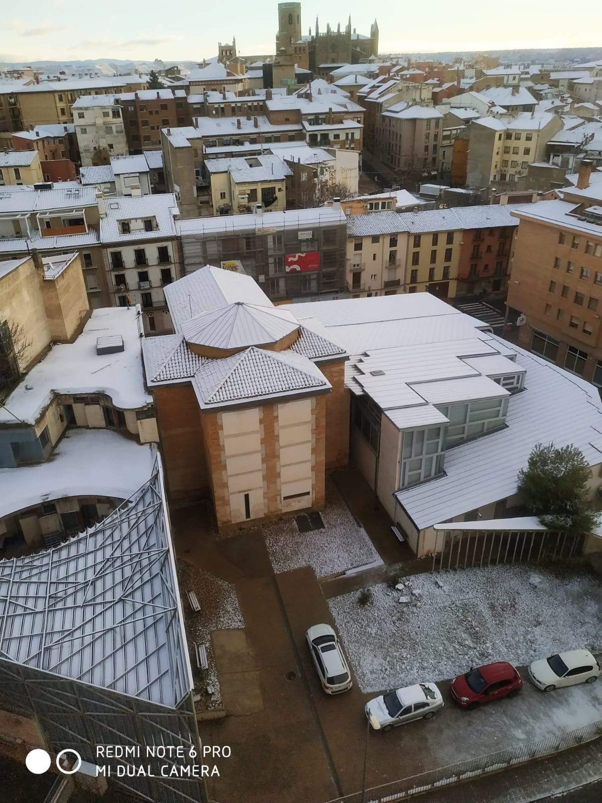 Imágenes tomdas desde la zona de las Tres Torres de Huesca. Foto Enrique Chabier Compairé 