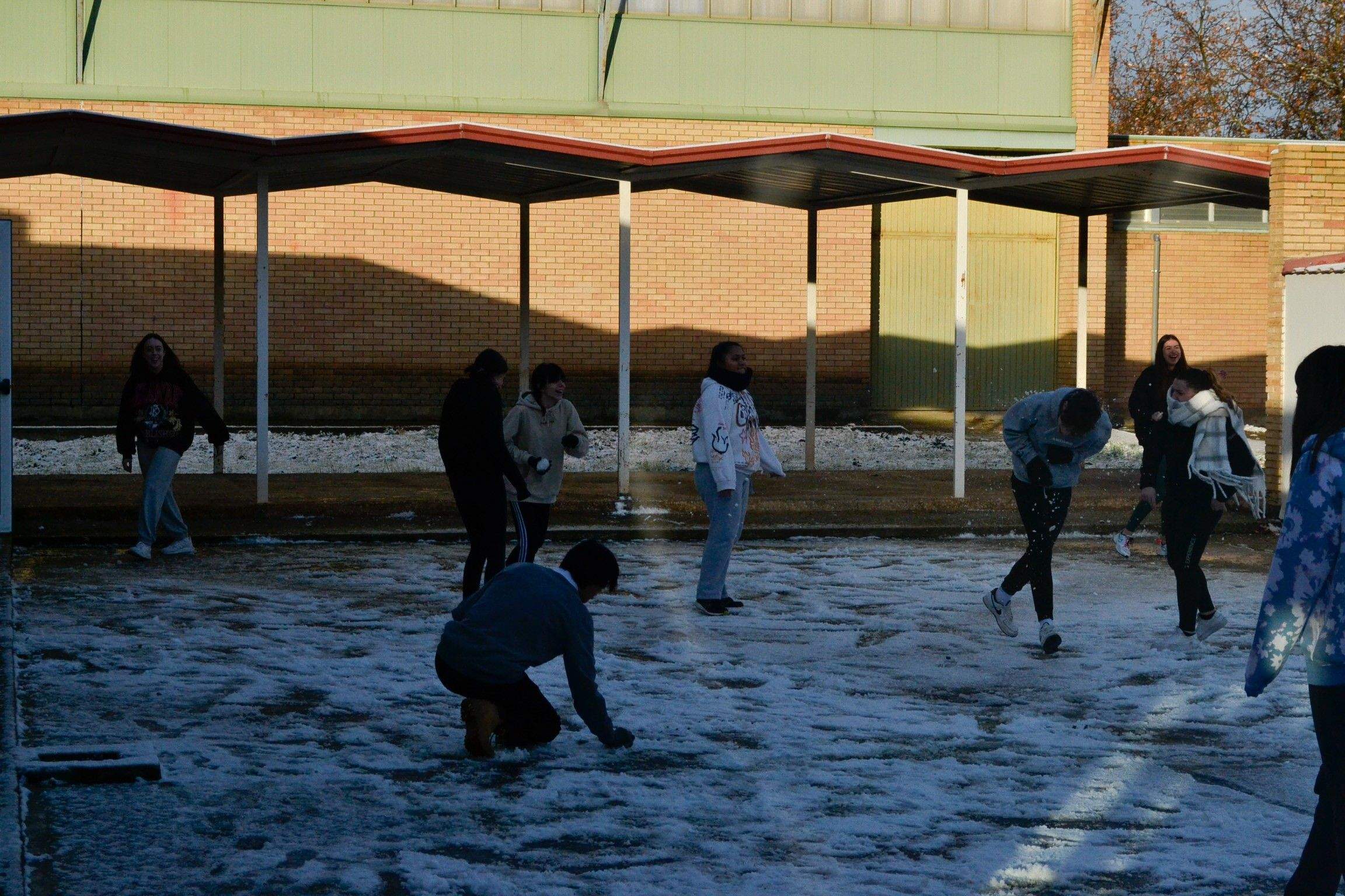 Nieve en la ciudad de Huesca. Foto Alejandro Roberto Patiño (Escuela de Arte de Huesca)