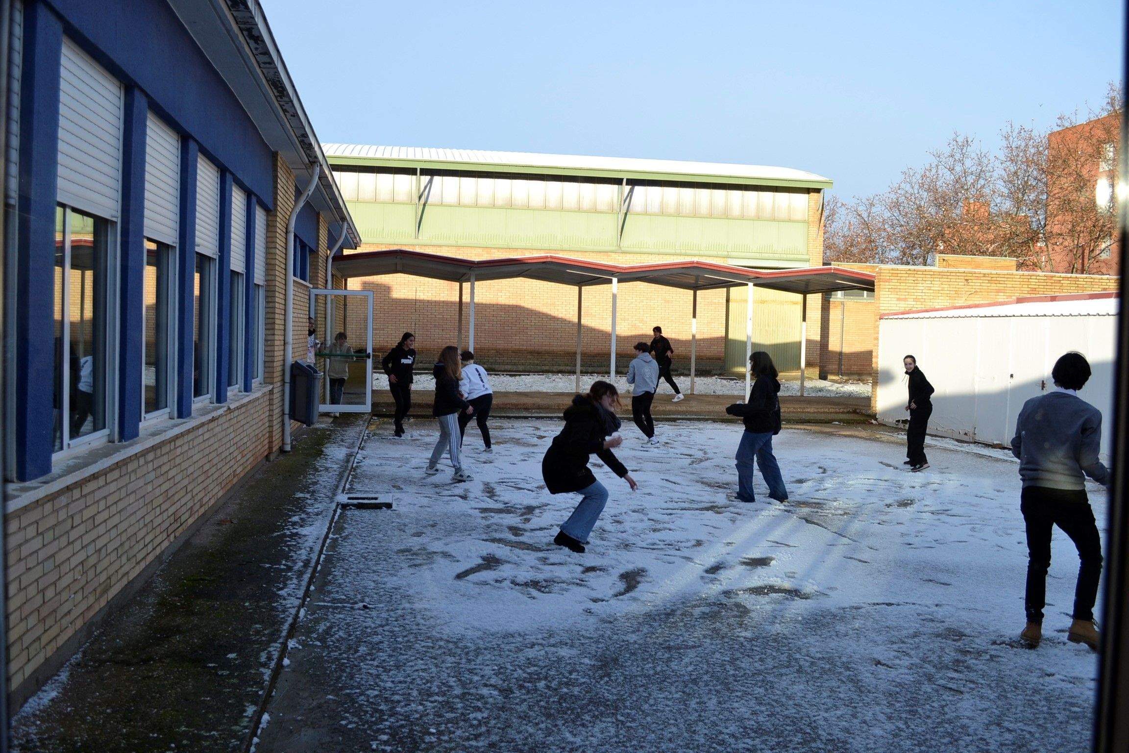 Nieve en la ciudad de Huesca. Foto Alejandro Roberto Patiño (Escuela de Arte de Huesca)