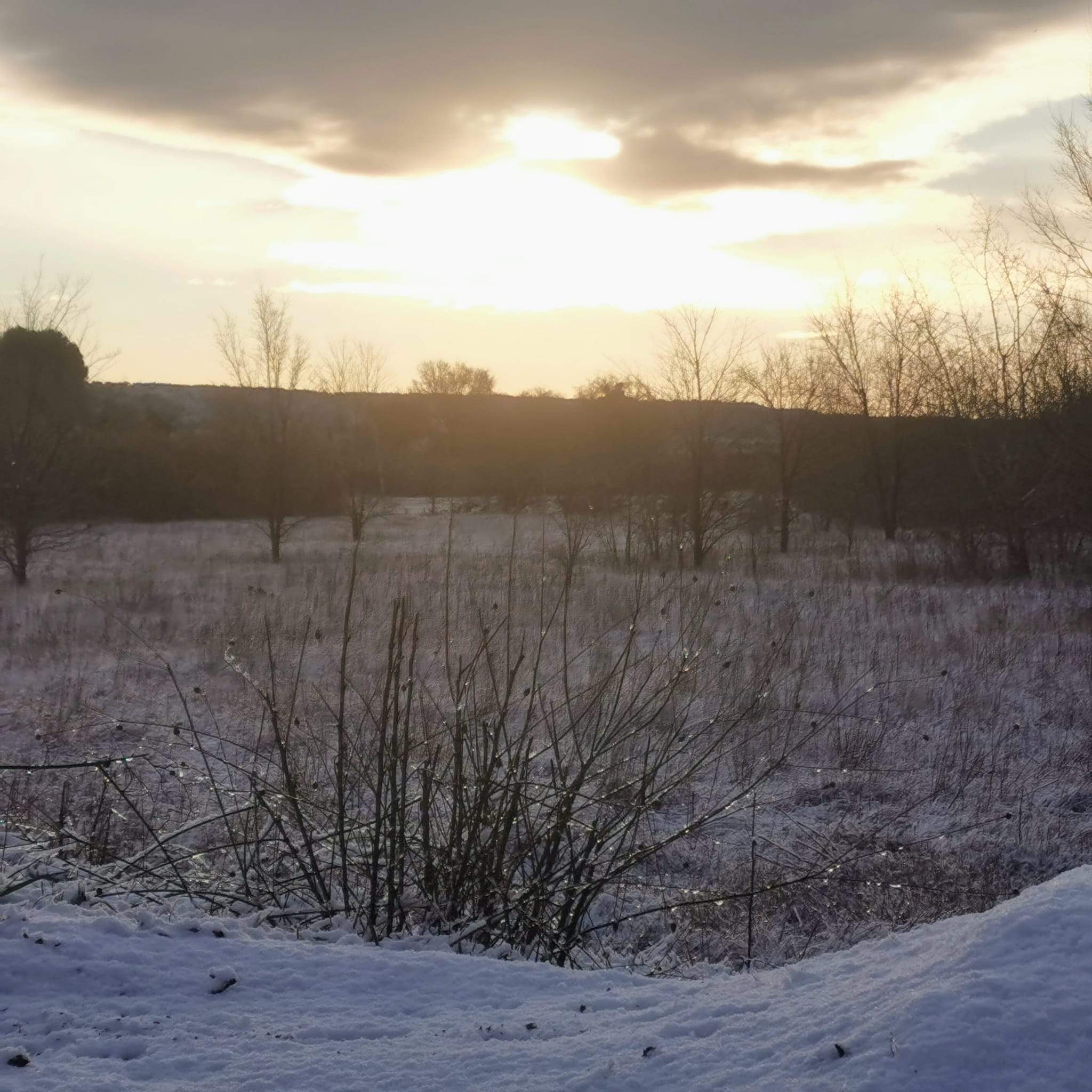Nieve en la ciudad de Huesca y su entorno. Foto Miguel Bescós 