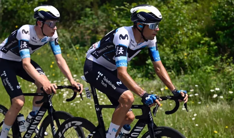 Jorge Arcas, corredor de Movistar.