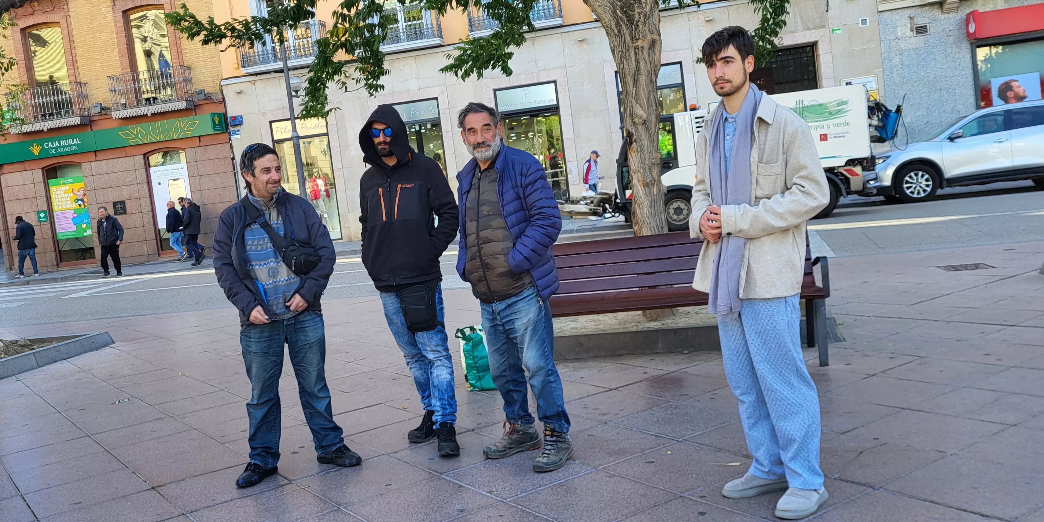 Acto celebrado por Cáritas en el Día de las Personas sin Hogar. Foto Mercedes Manterola