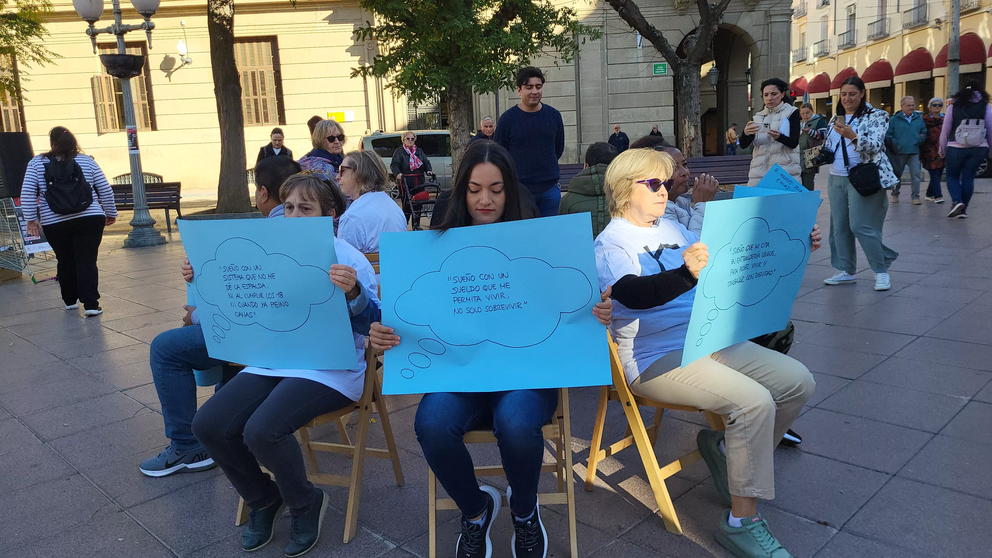 Acto celebrado por Cáritas en el Día de las Personas sin Hogar. Foto Mercedes Manterola
