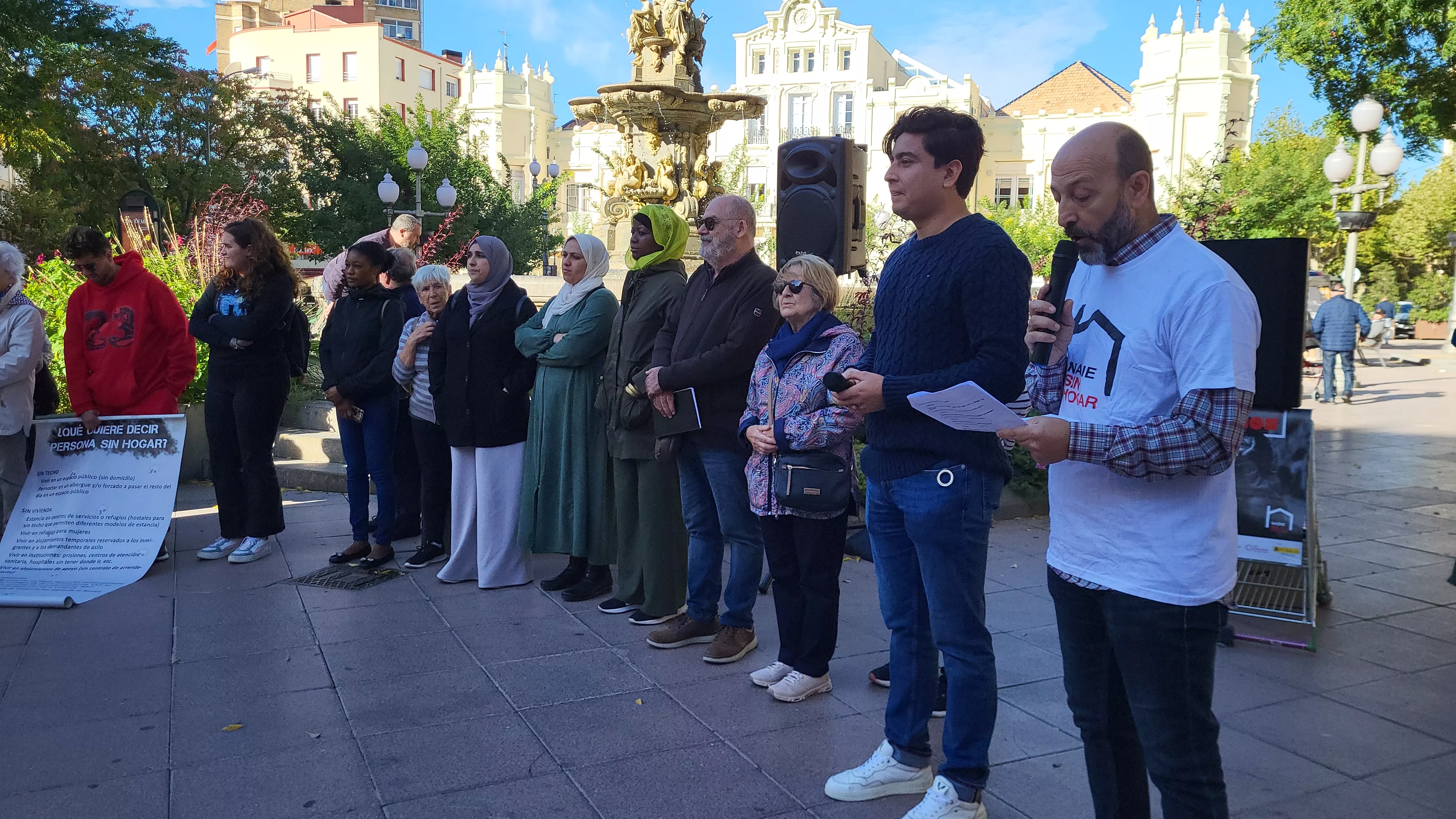 Acto celebrado por Cáritas en el Día de las Personas sin Hogar. Foto Mercedes Manterola